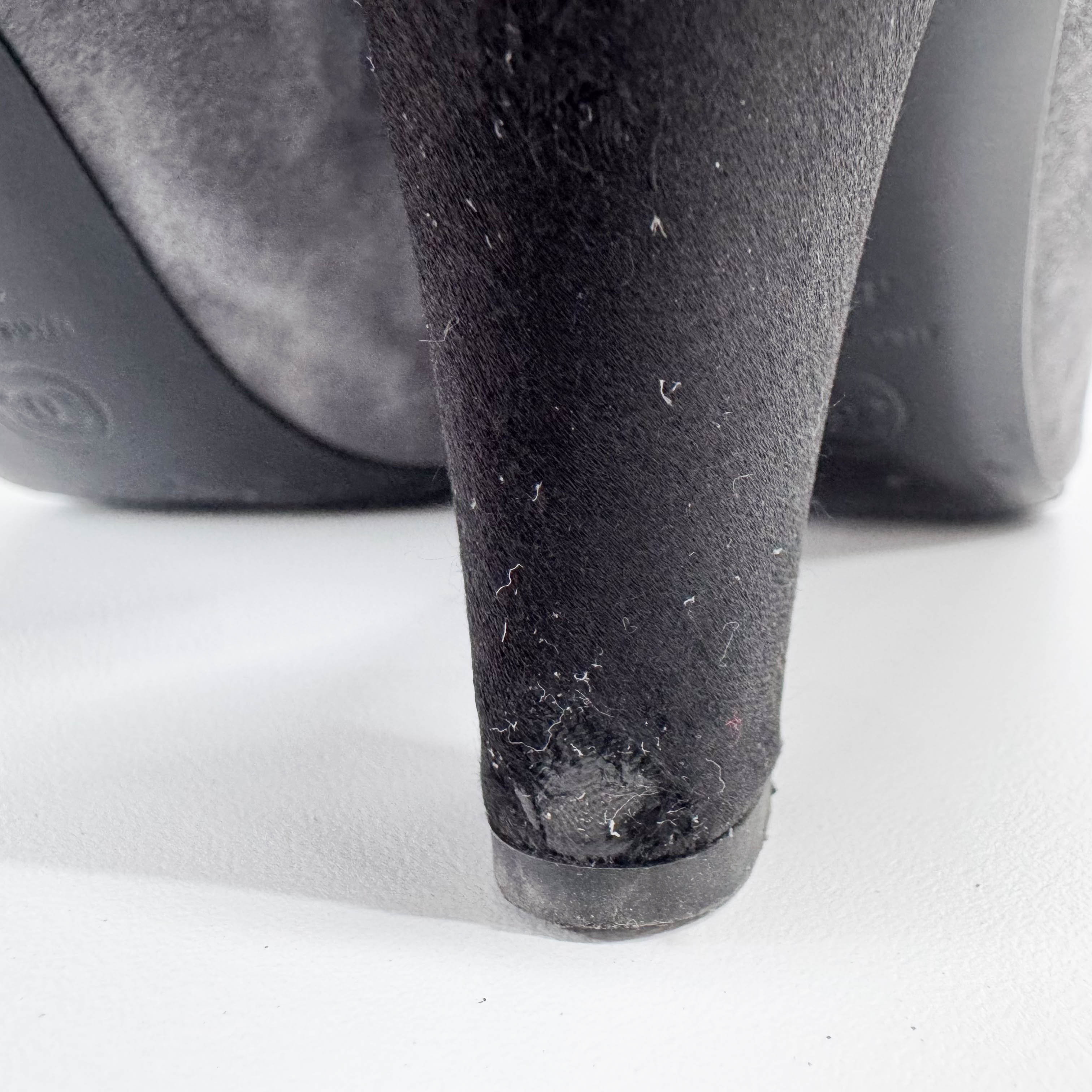 Medium Grey Suede Boots