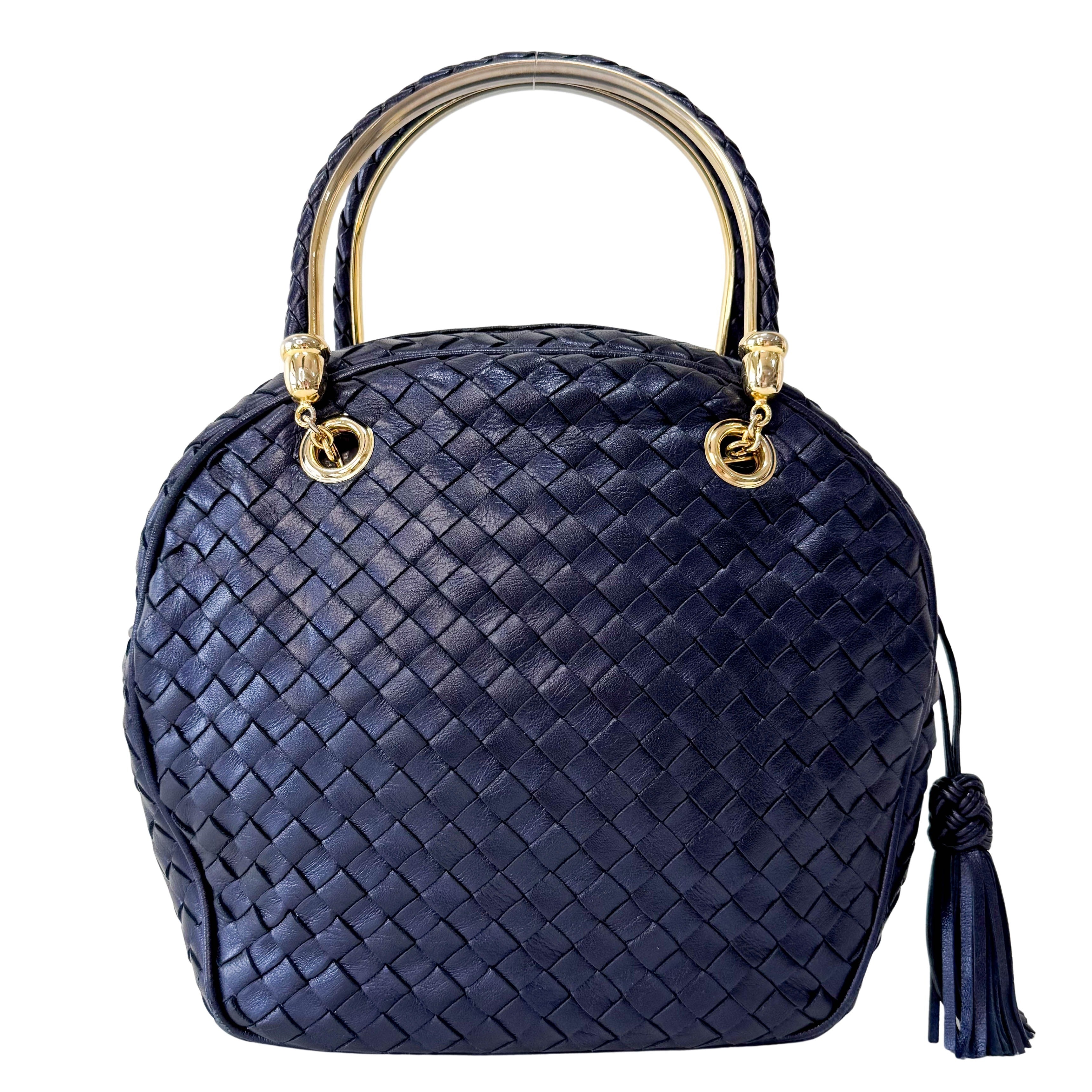Intrecciato Round Handle Bag