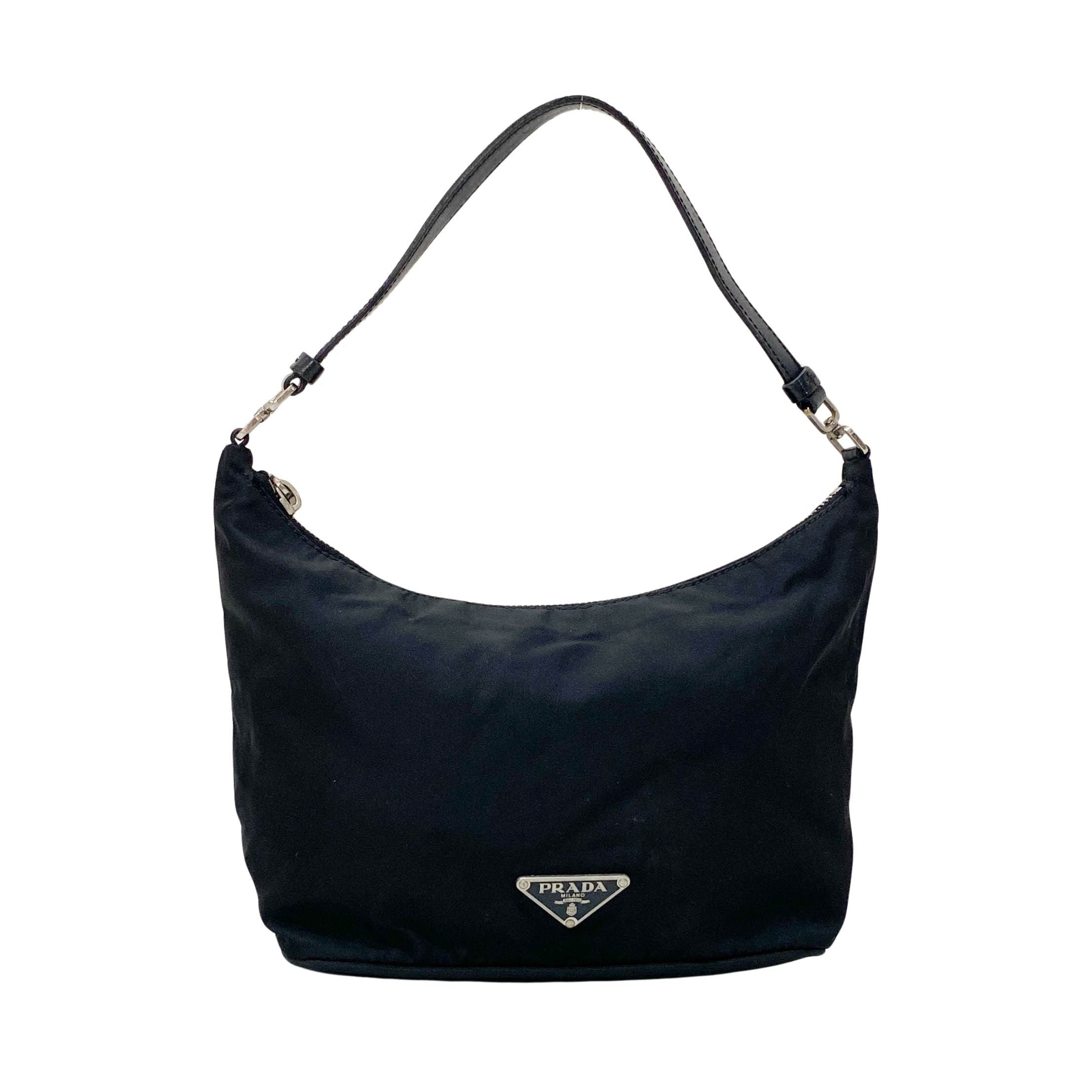 Black Nylon Shoulder Bag
