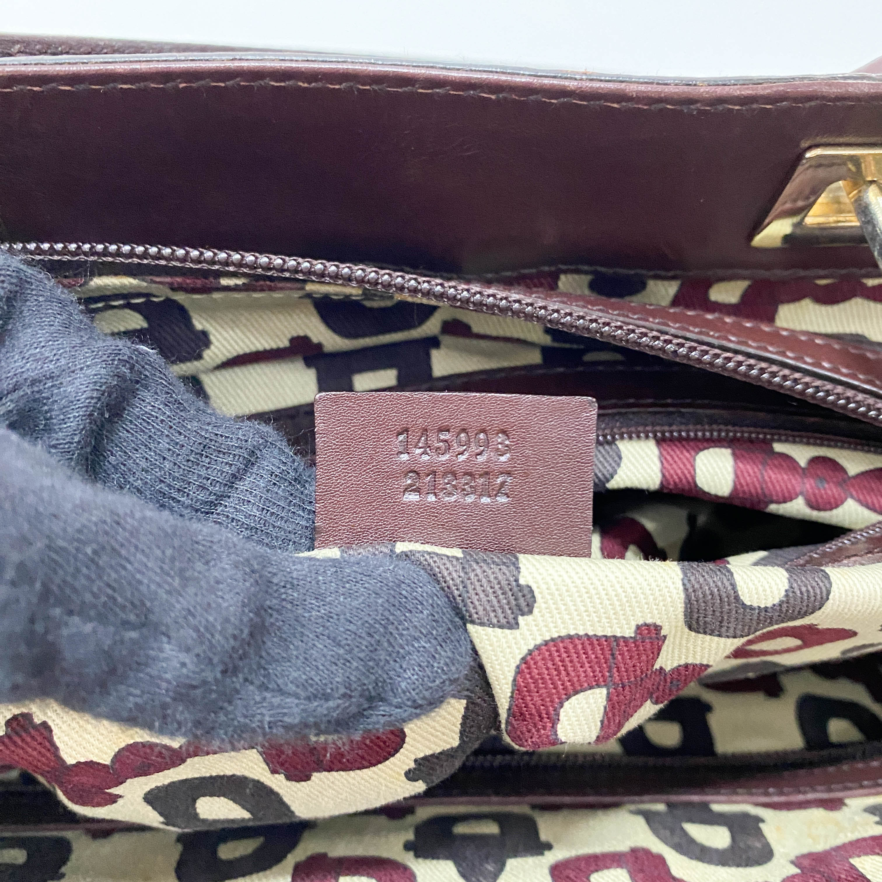 Guccisima Brown Leather Horsebit Shoulder Bag