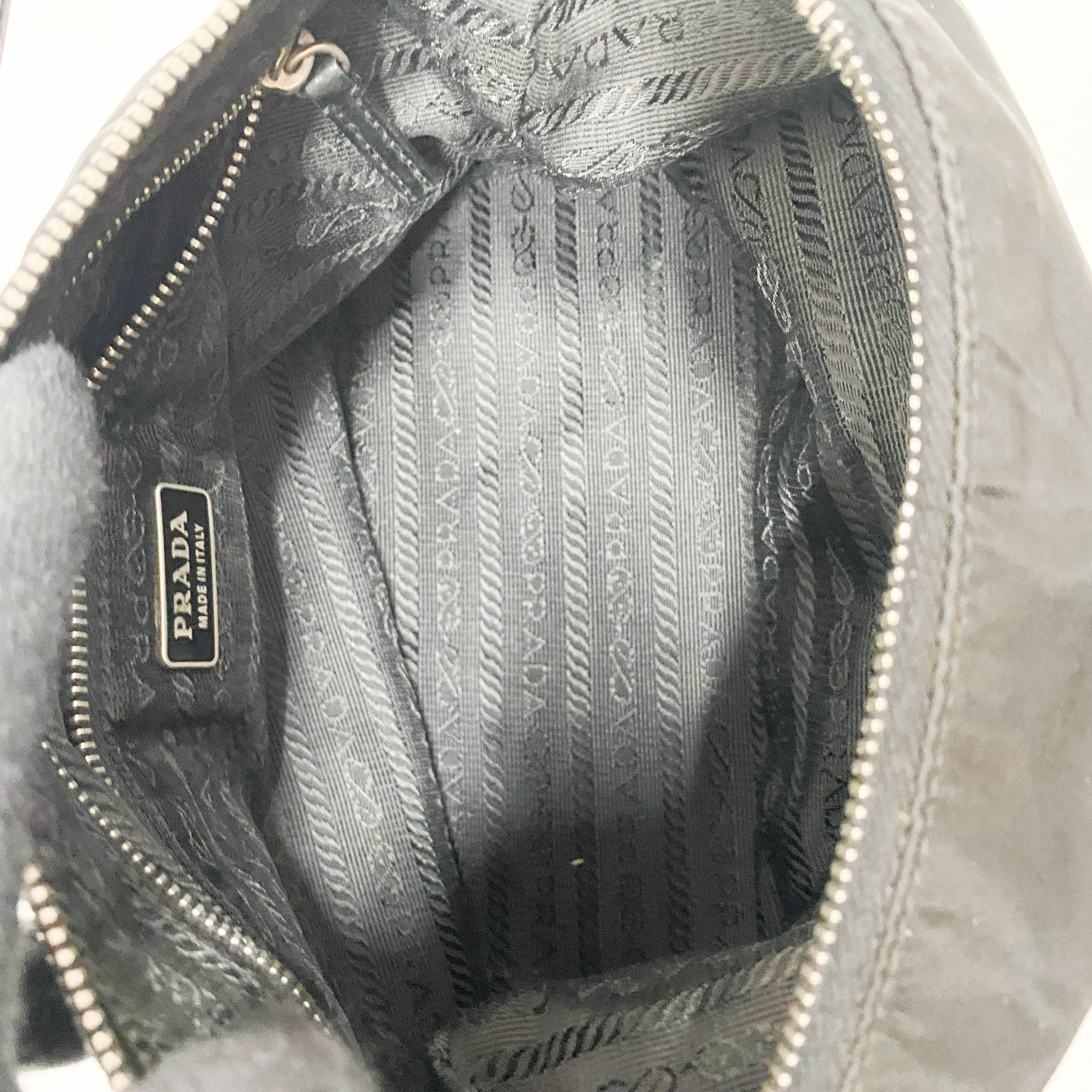 Black Nylon Shoulder Bag