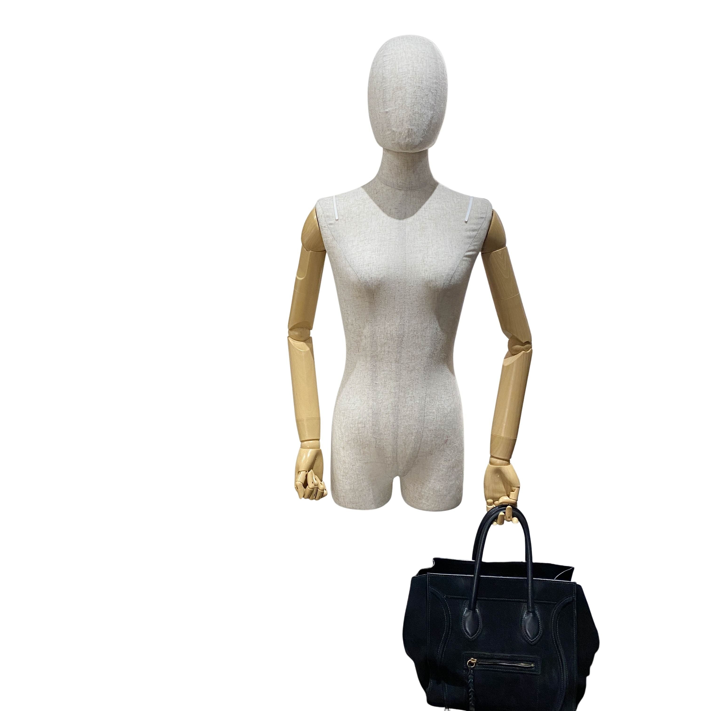 Luggage Black Suede Handbag