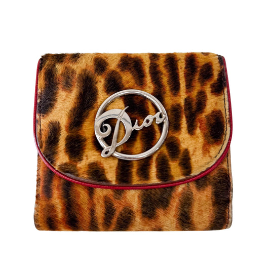 Leopard Print Pony Hair Diva Wallet