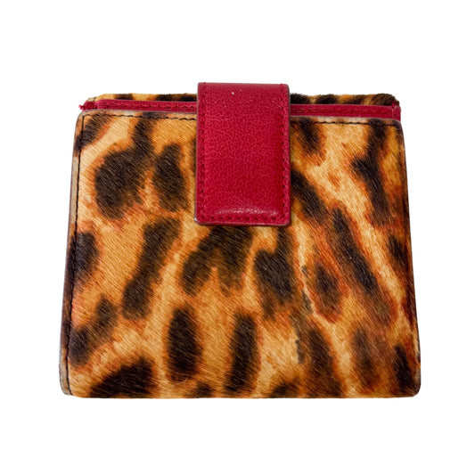 Leopard Print Pony Hair Diva Wallet