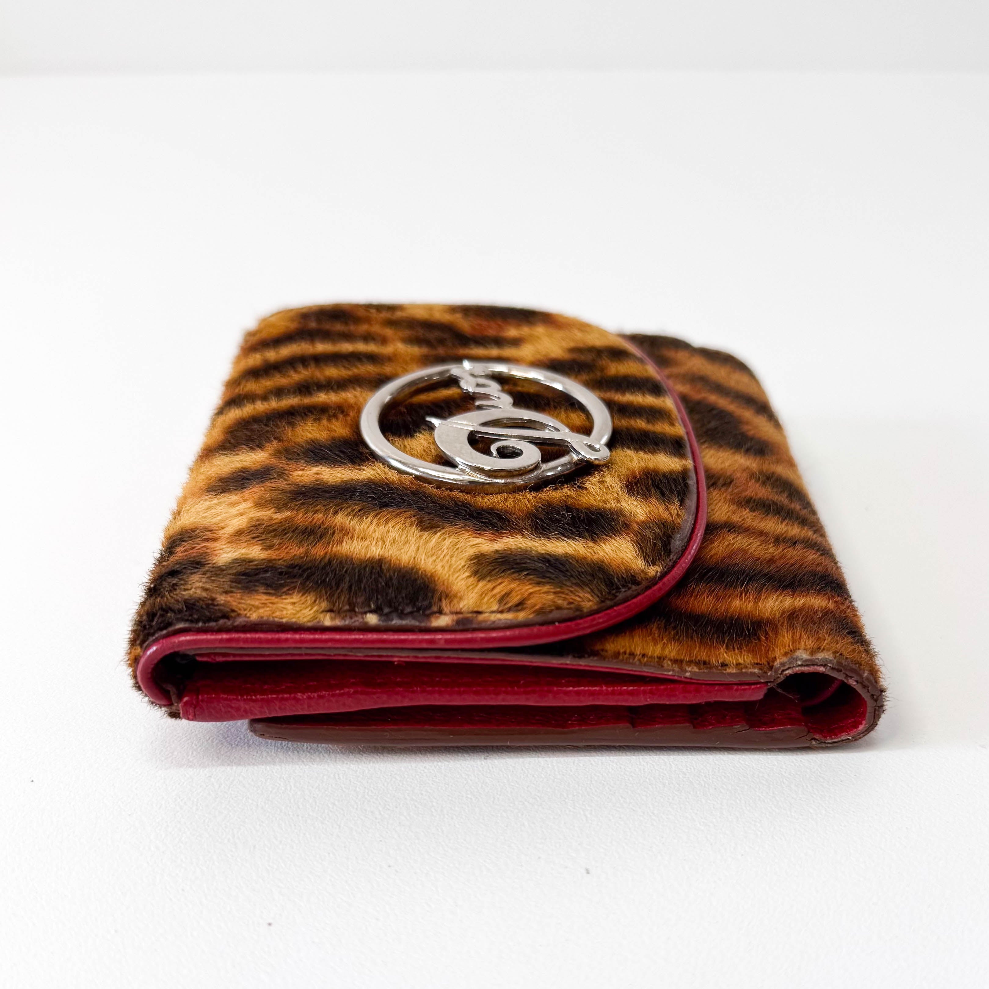 Leopard Print Pony Hair Diva Wallet