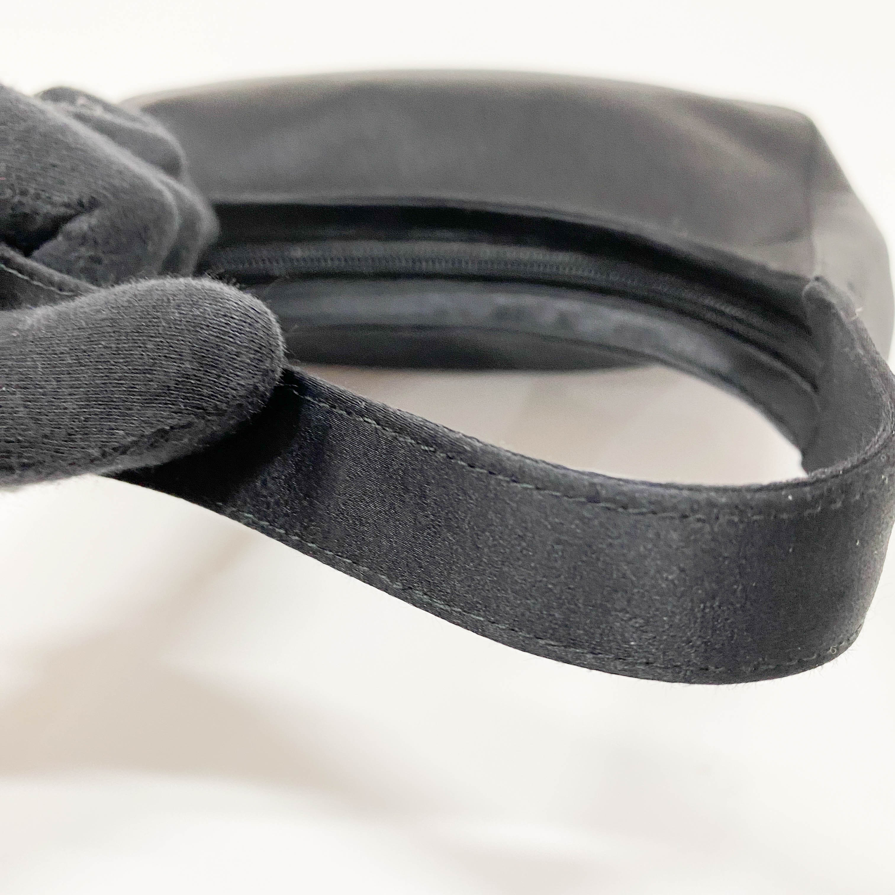 Small Black Satin Shoulder Bag