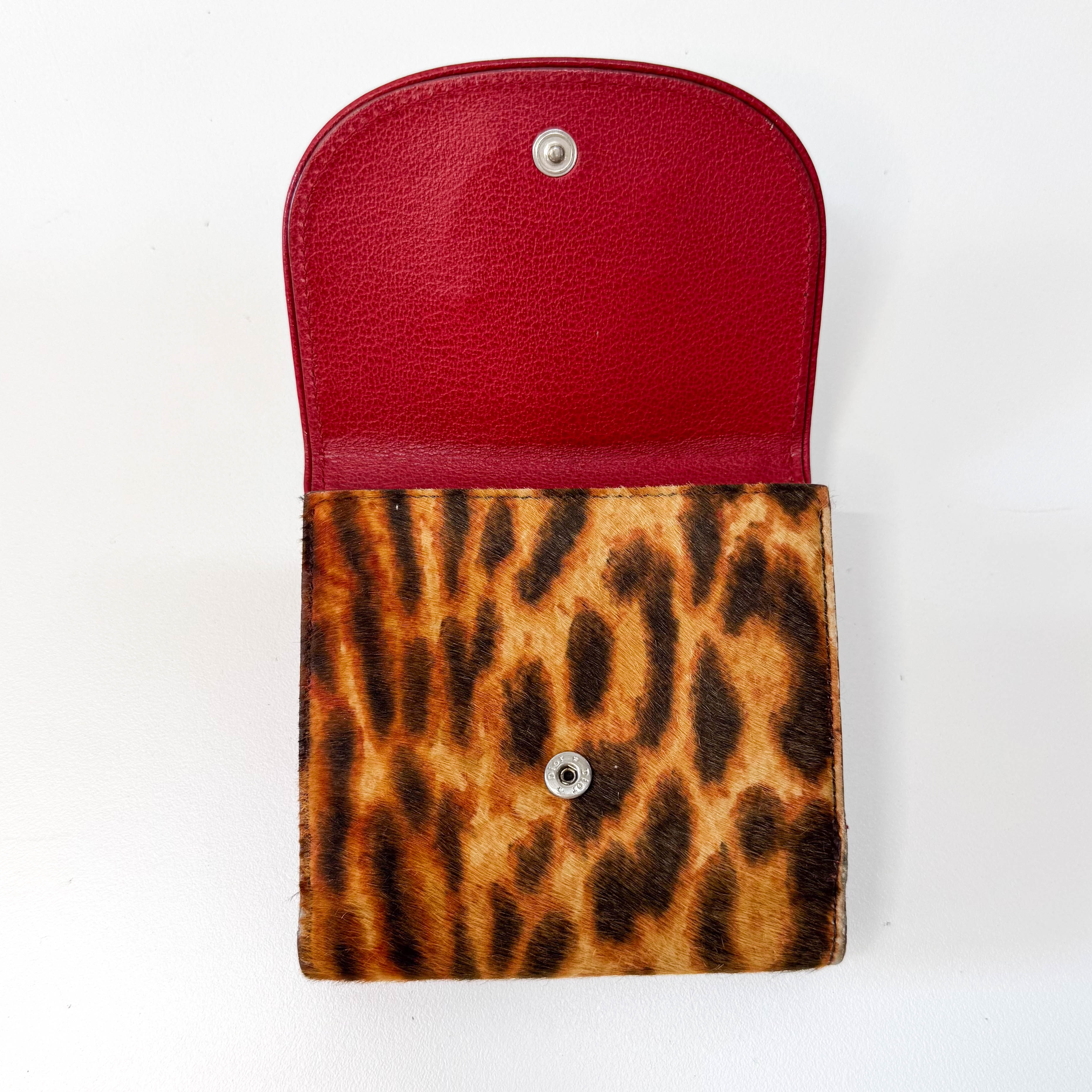 Leopard Print Pony Hair Diva Wallet