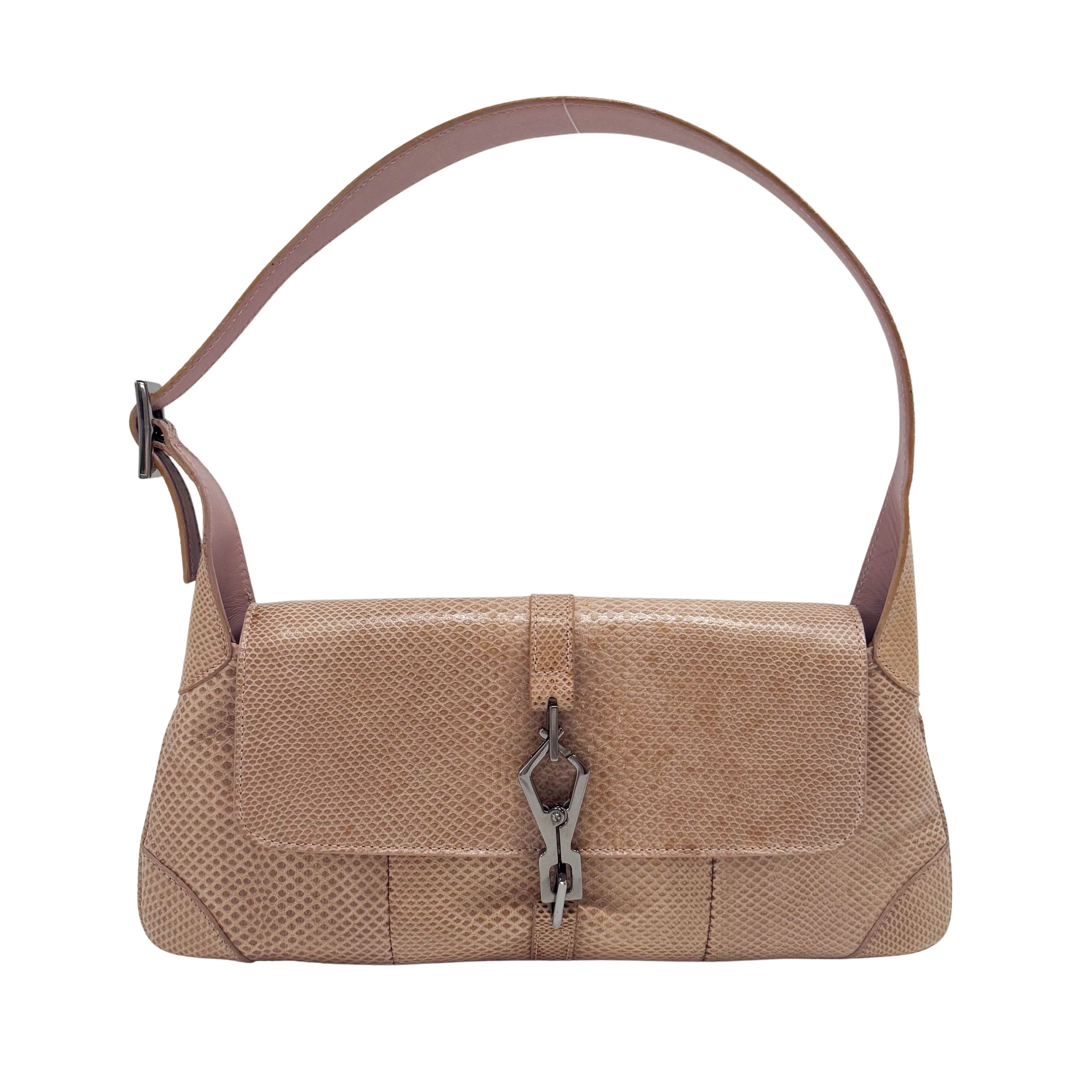 Jackie Kandinsky Beige Leather Shoulder Bag