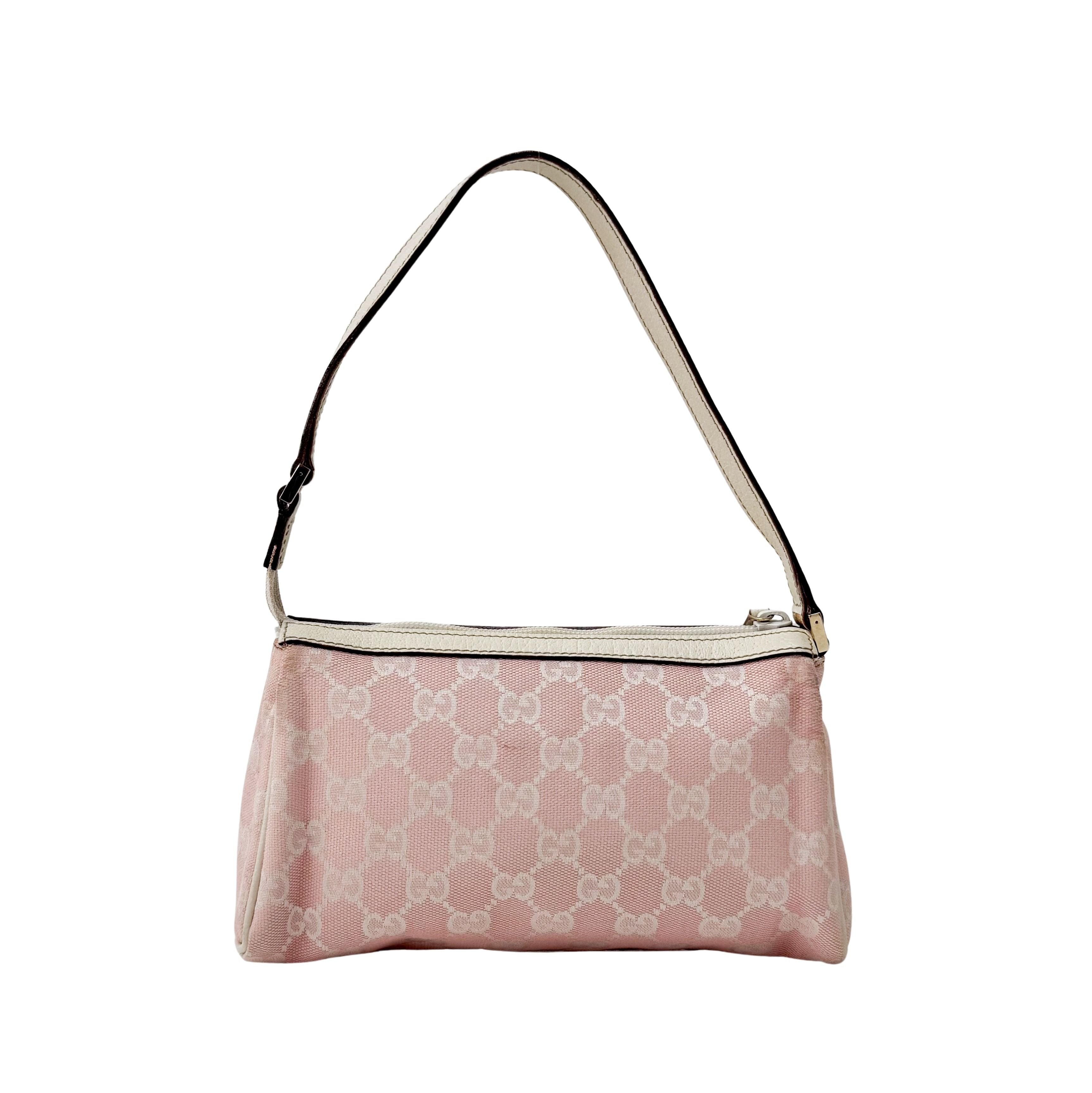 GG Canvas Pink Accessory Pouch Shoulder Bag