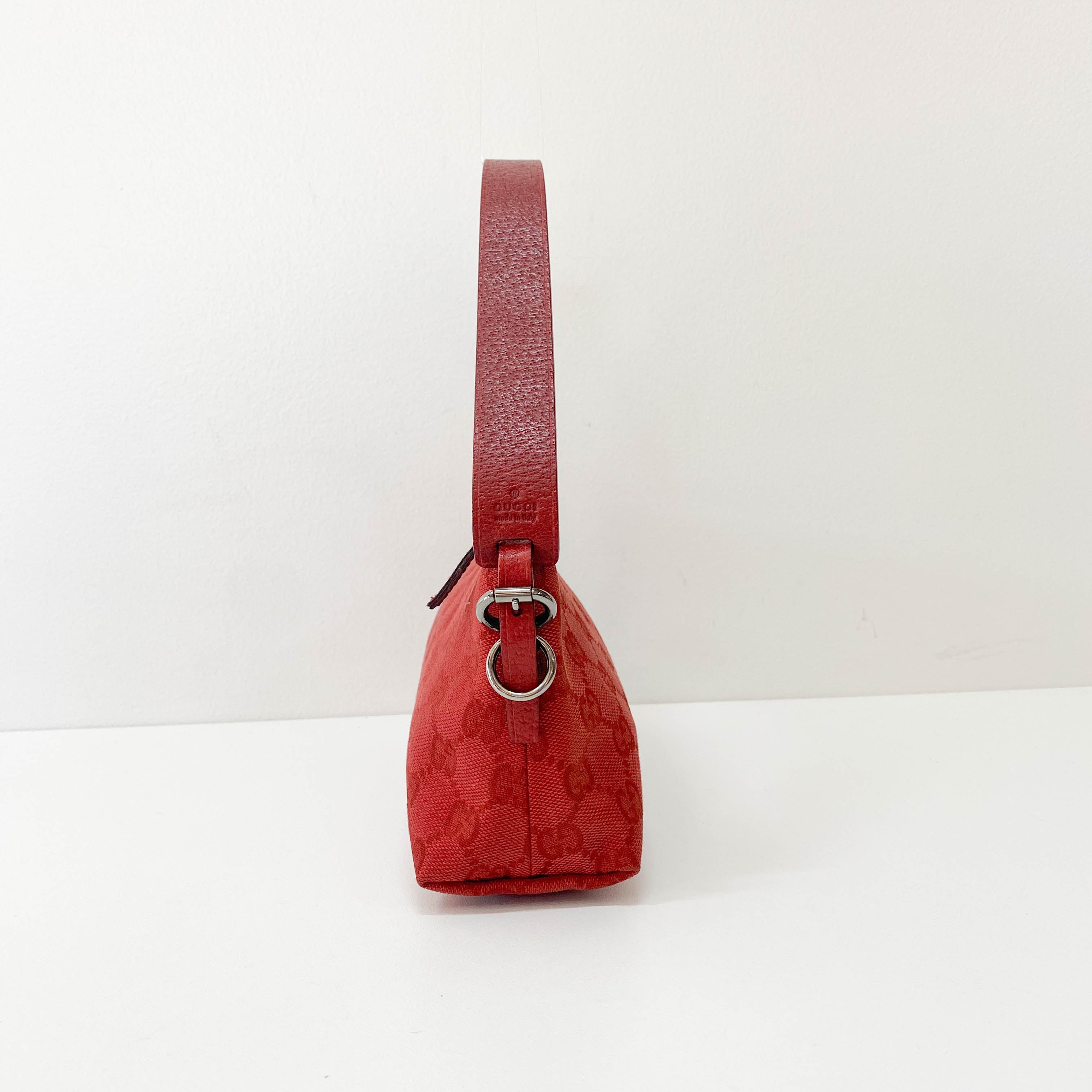 Red GG Canvas Pouch