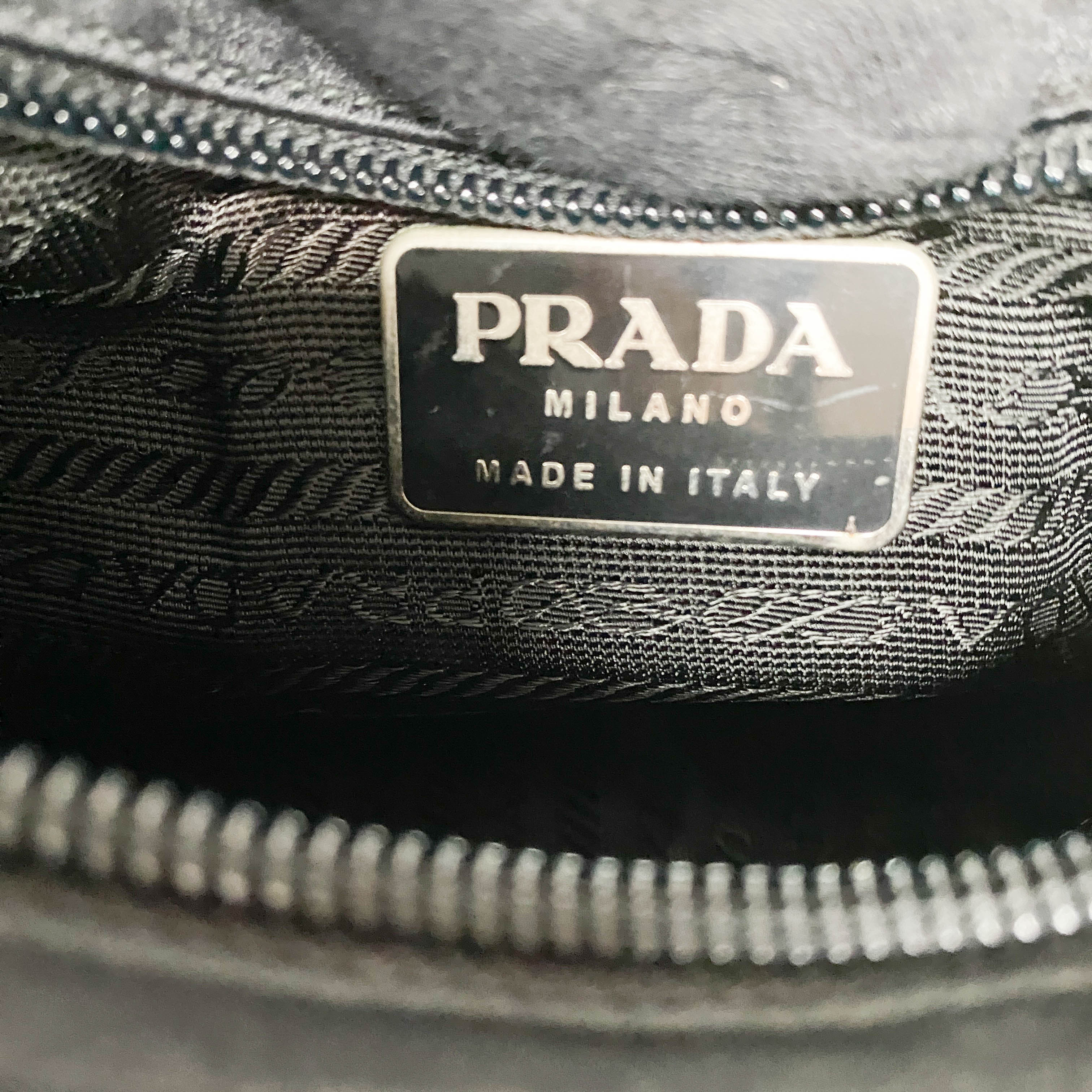 Small Black Satin Shoulder Bag