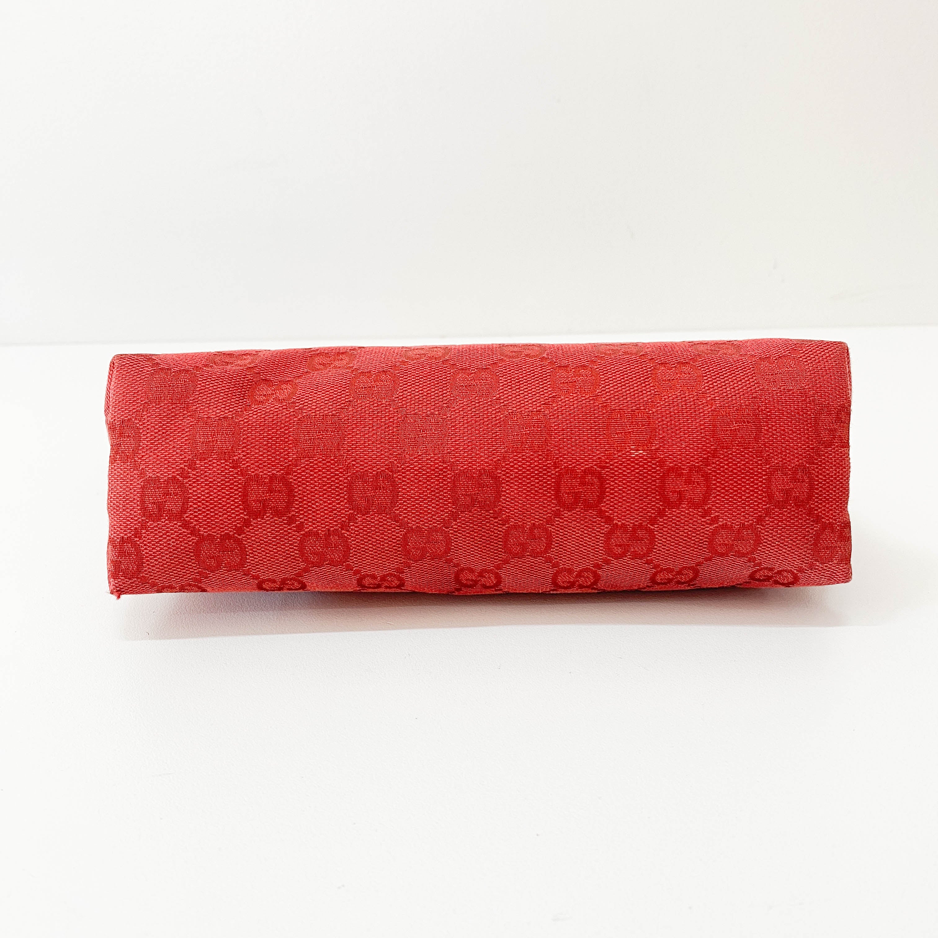 Red GG Canvas Pouch