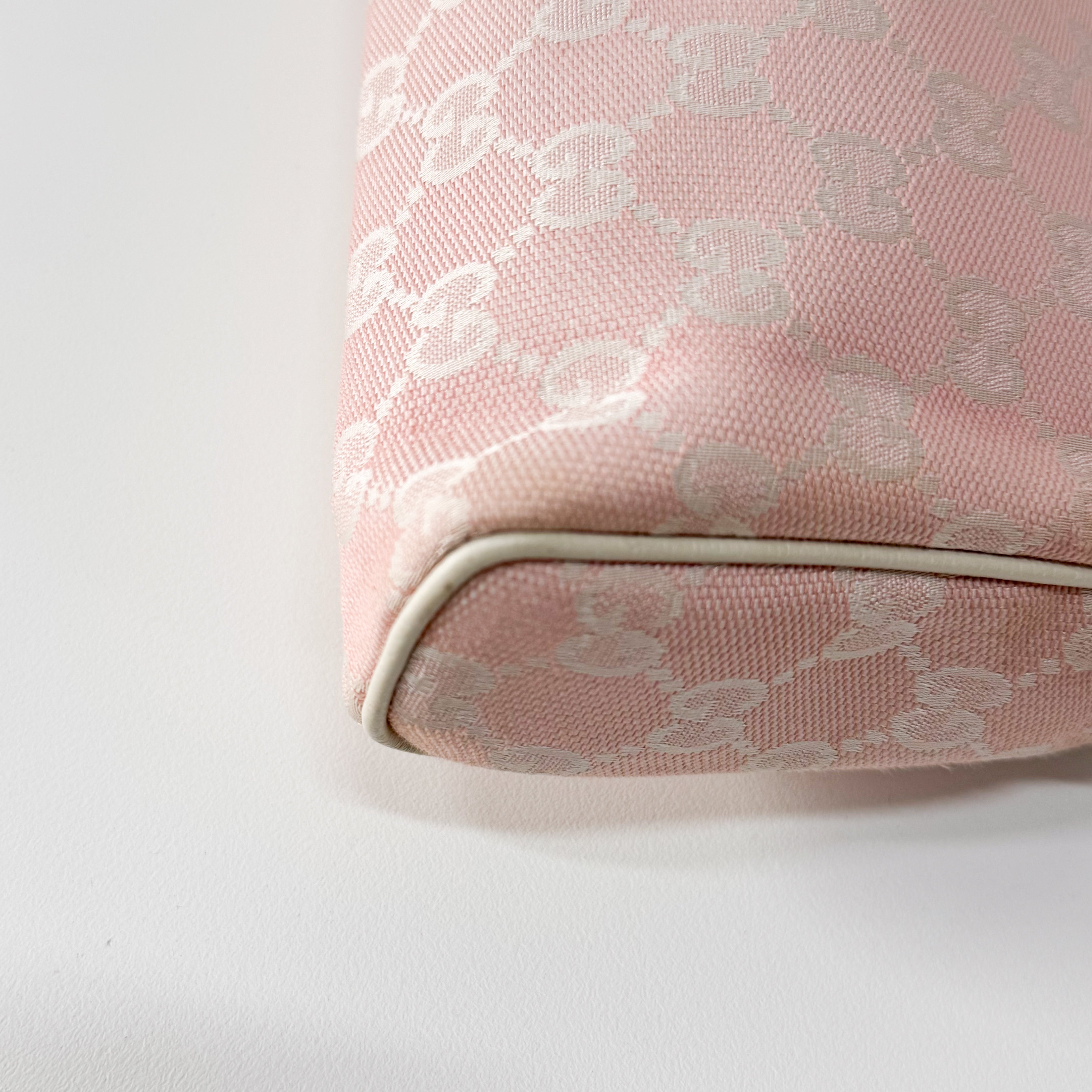 GG Canvas Pink Accessory Pouch Shoulder Bag