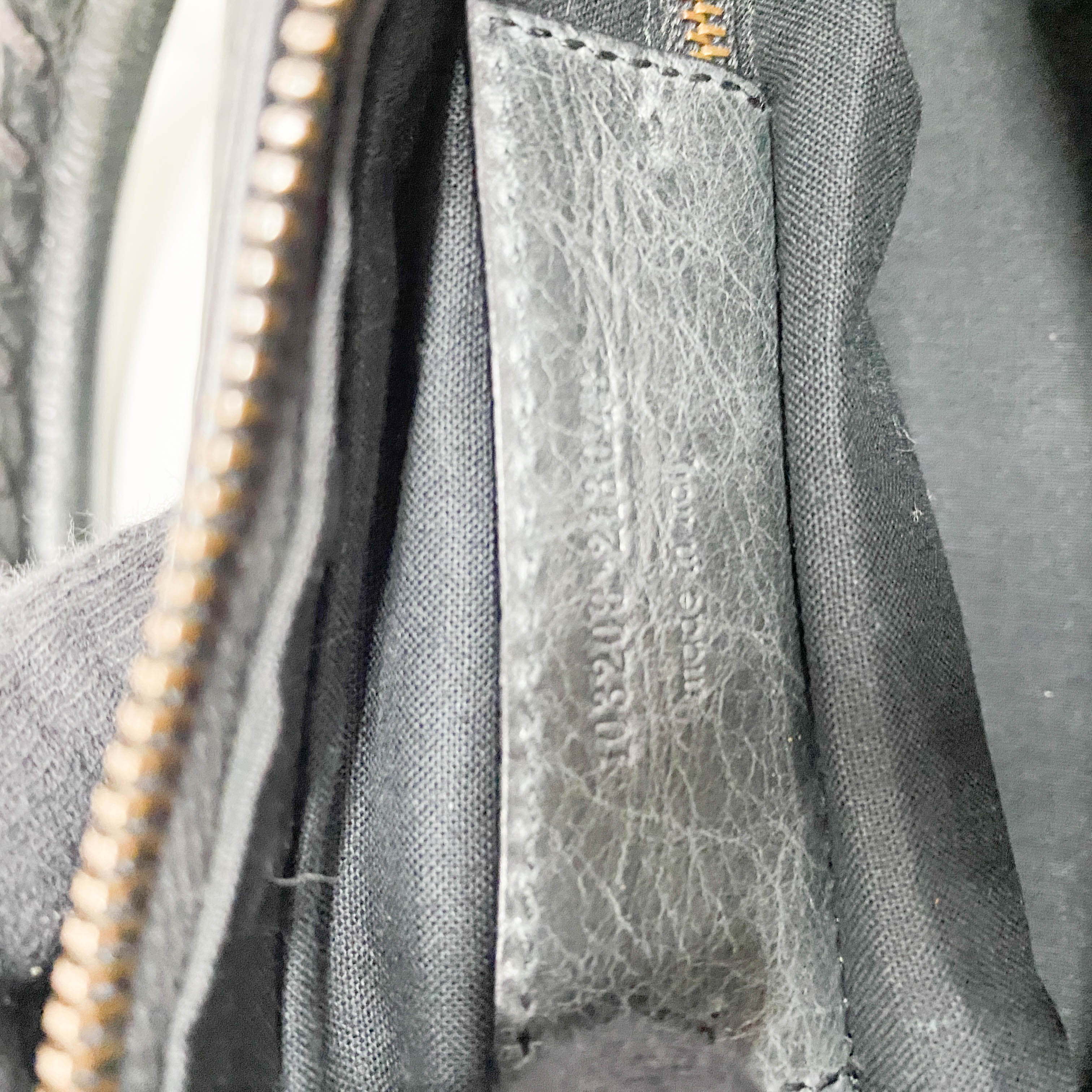 The First Black Leather Two Way Bag