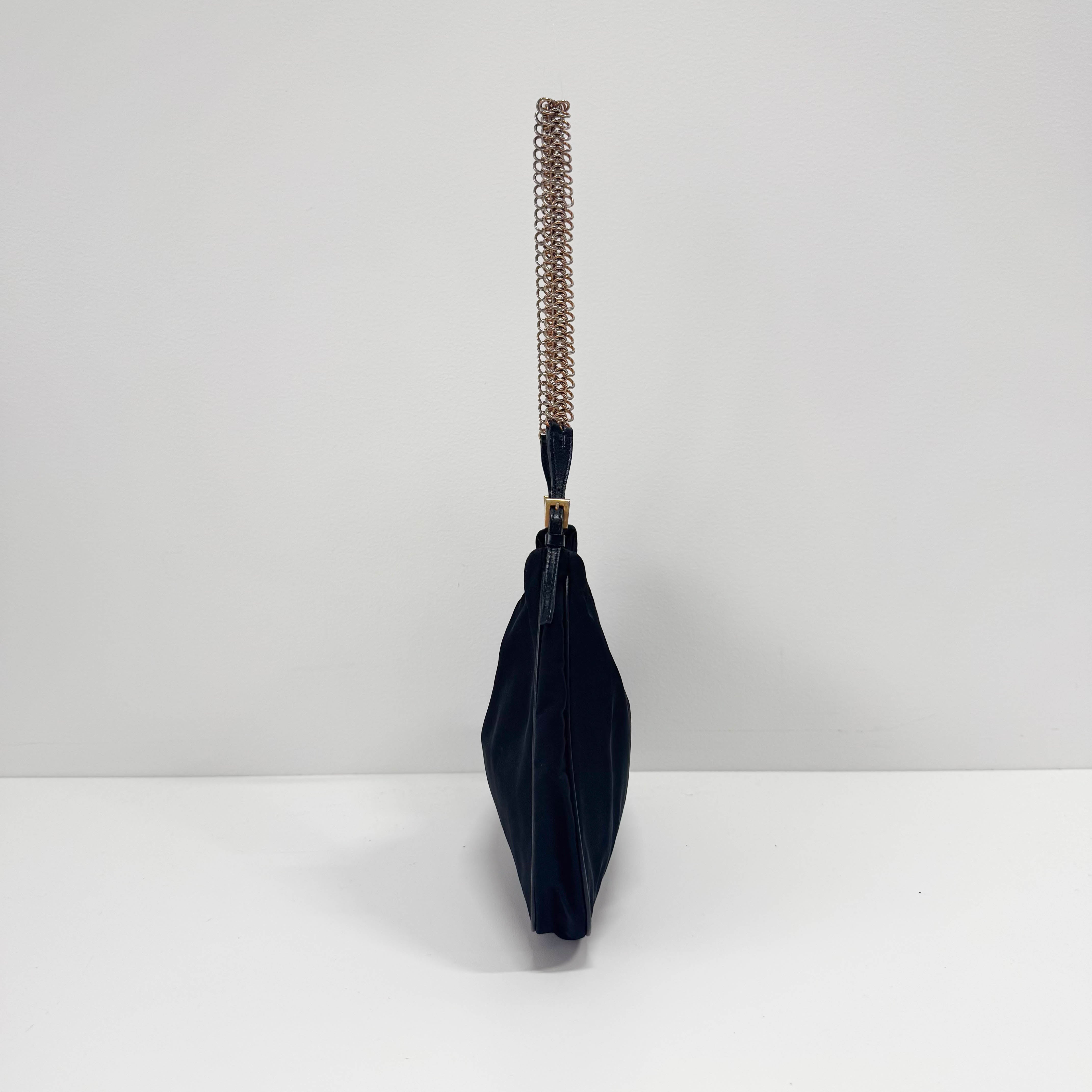 Black Nylon Shoulder Bag