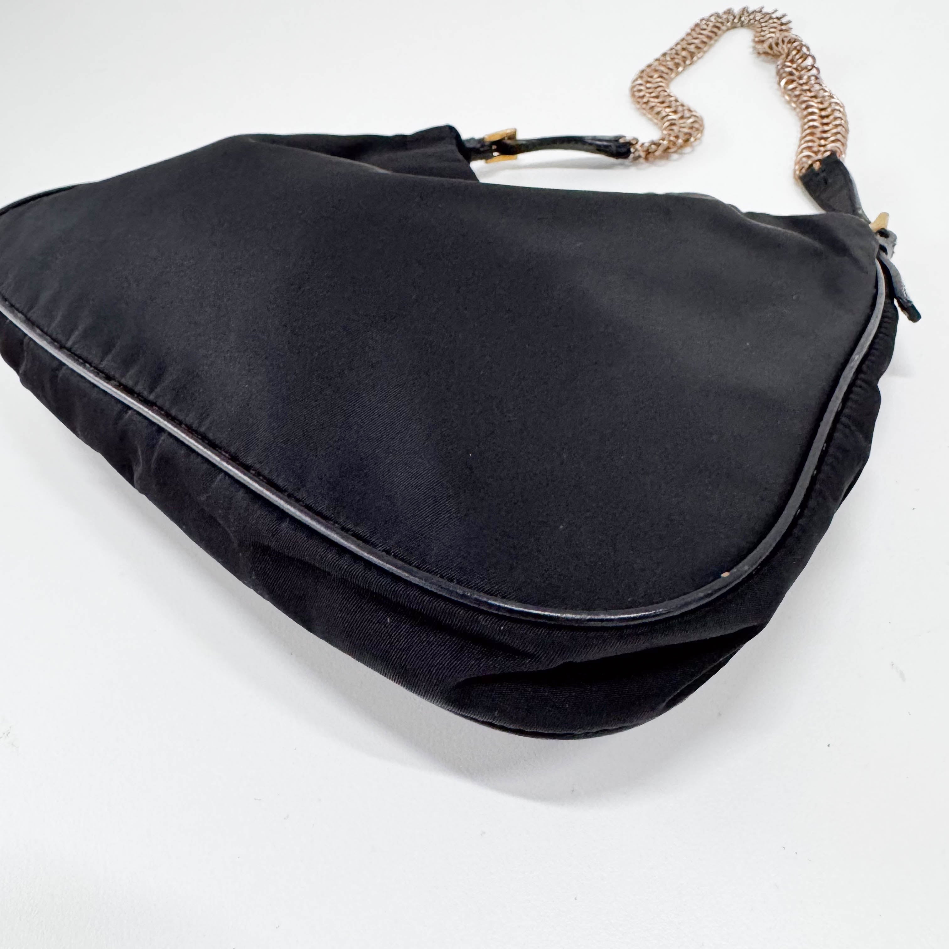 Black Nylon Shoulder Bag