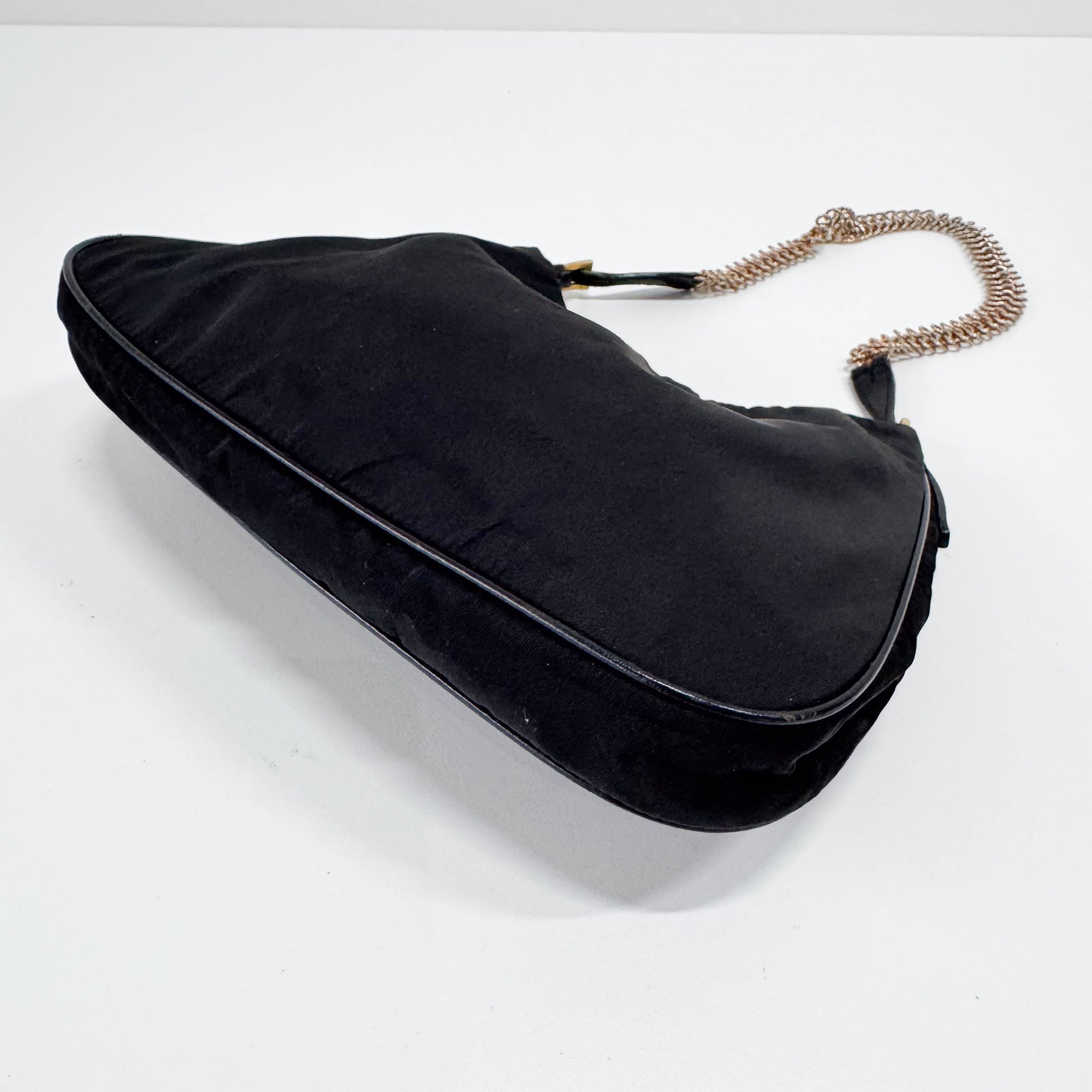 Black Nylon Shoulder Bag