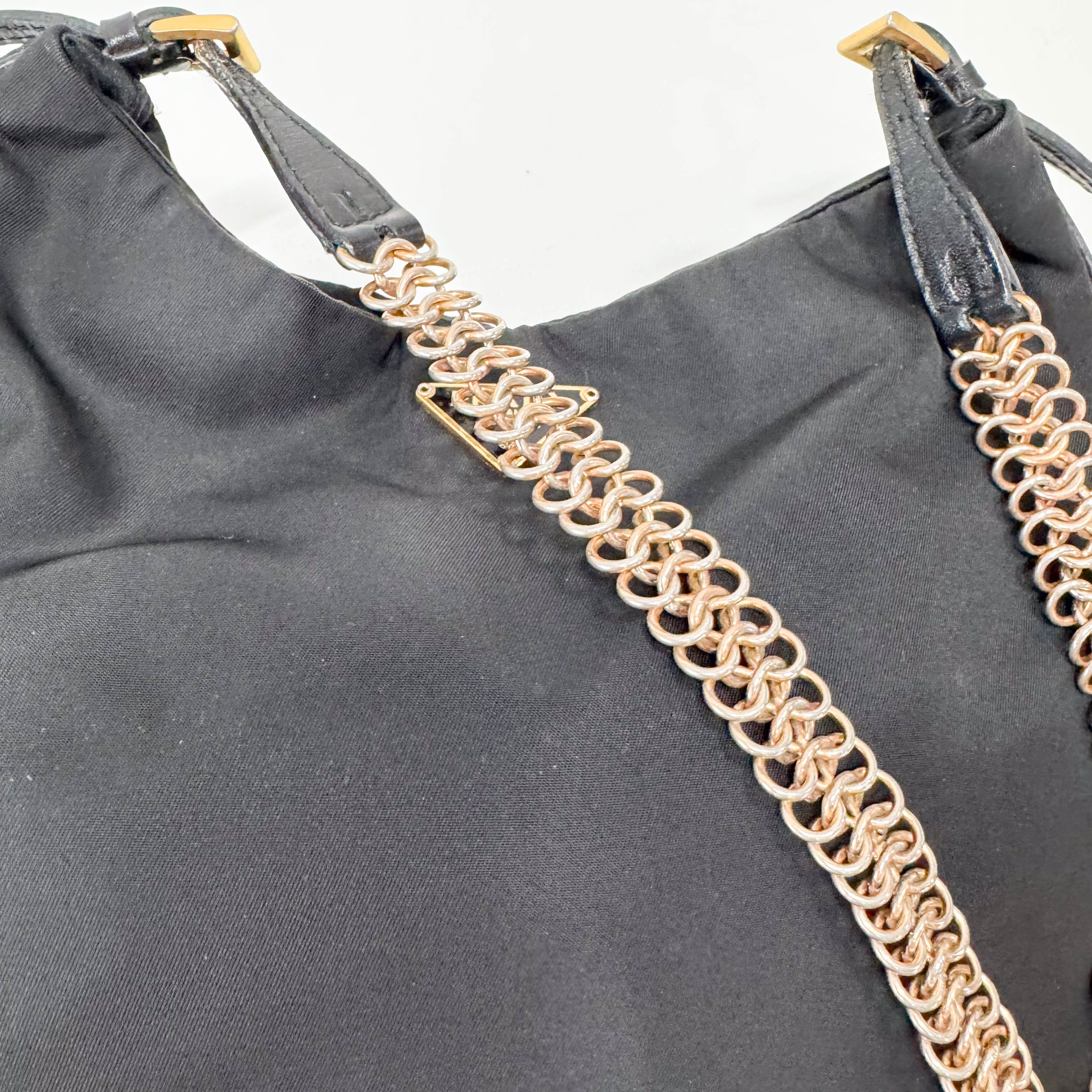 Black Nylon Shoulder Bag