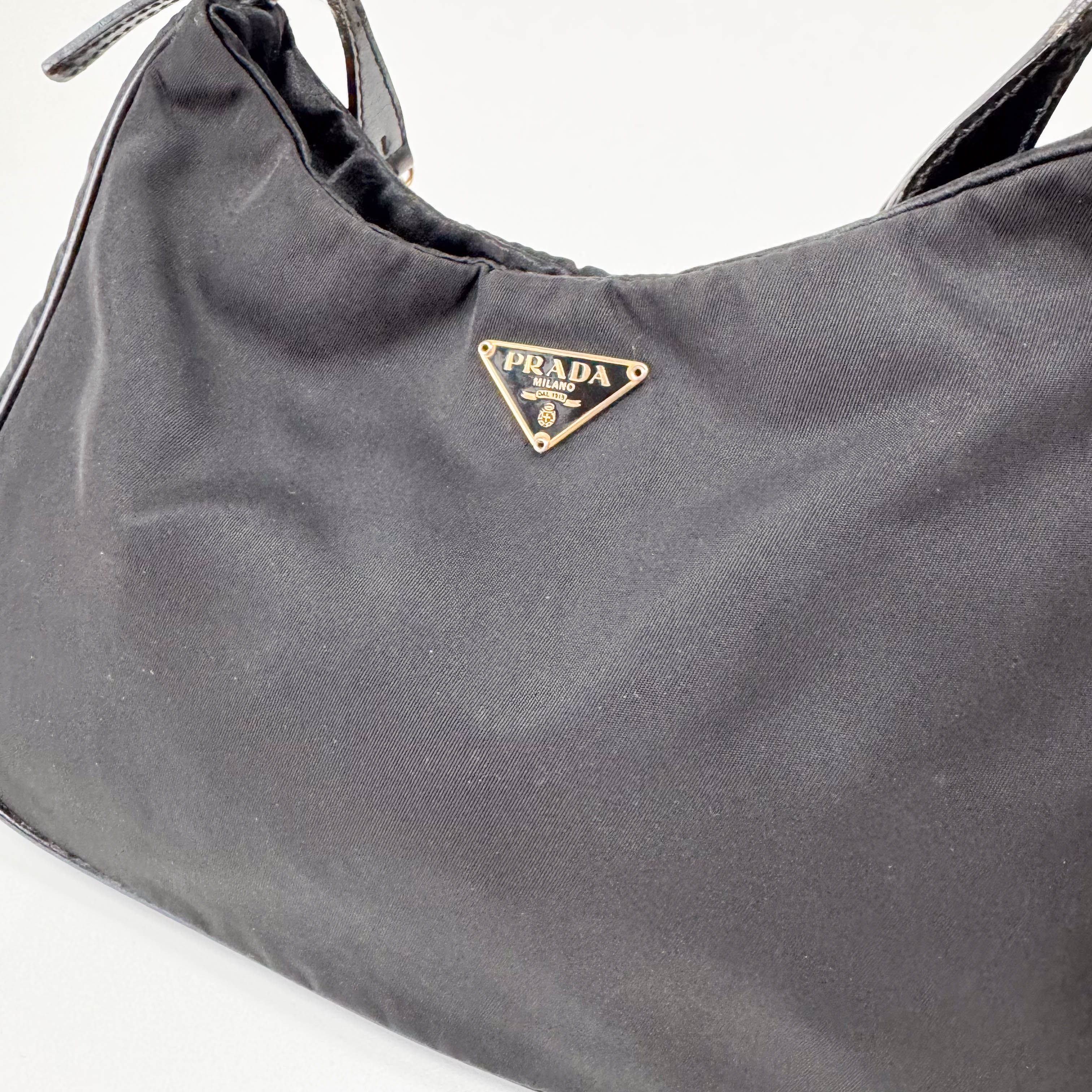 Black Nylon Shoulder Bag