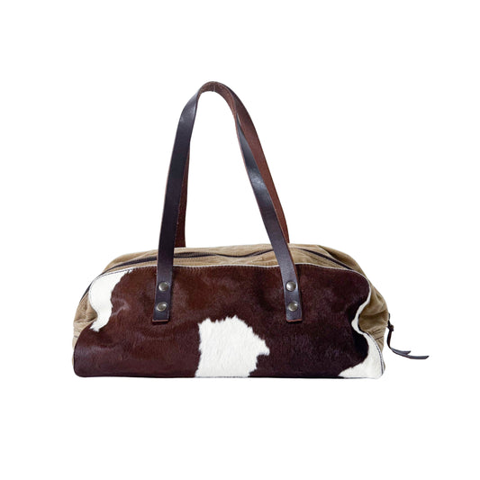 Archive Cow Print Pony Hair Shoulder Bag
