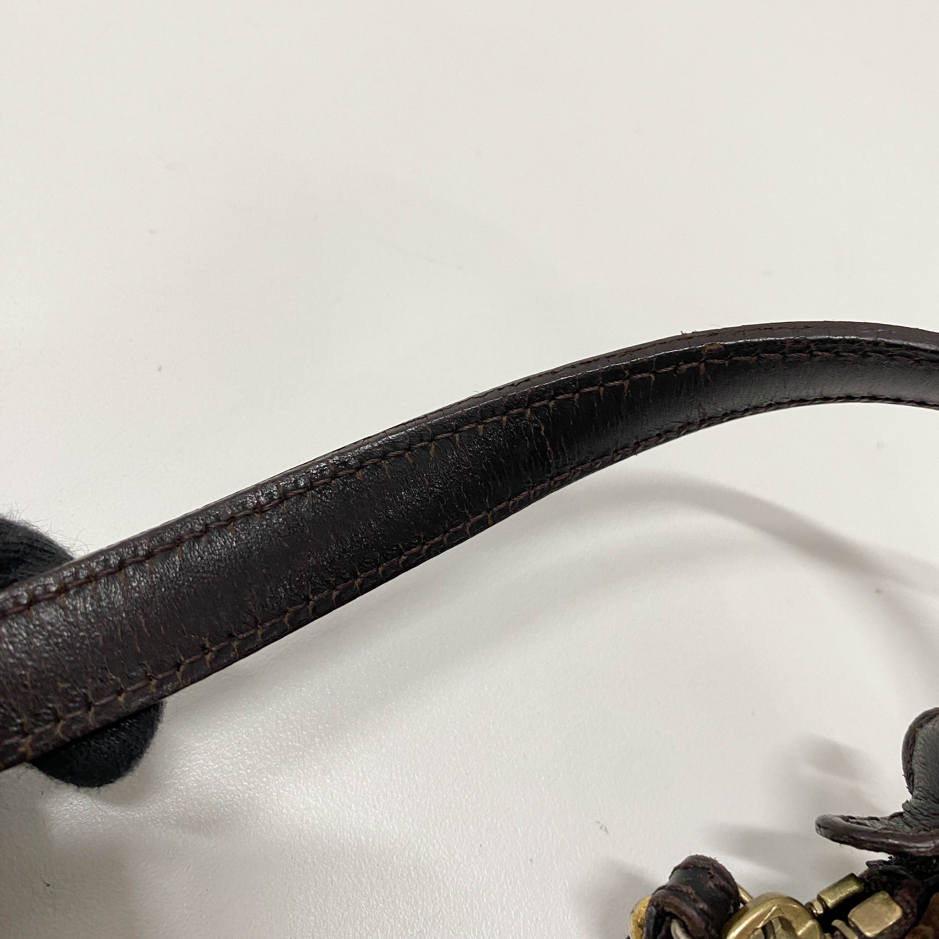 Brown Suede Mini Shoulder Bag