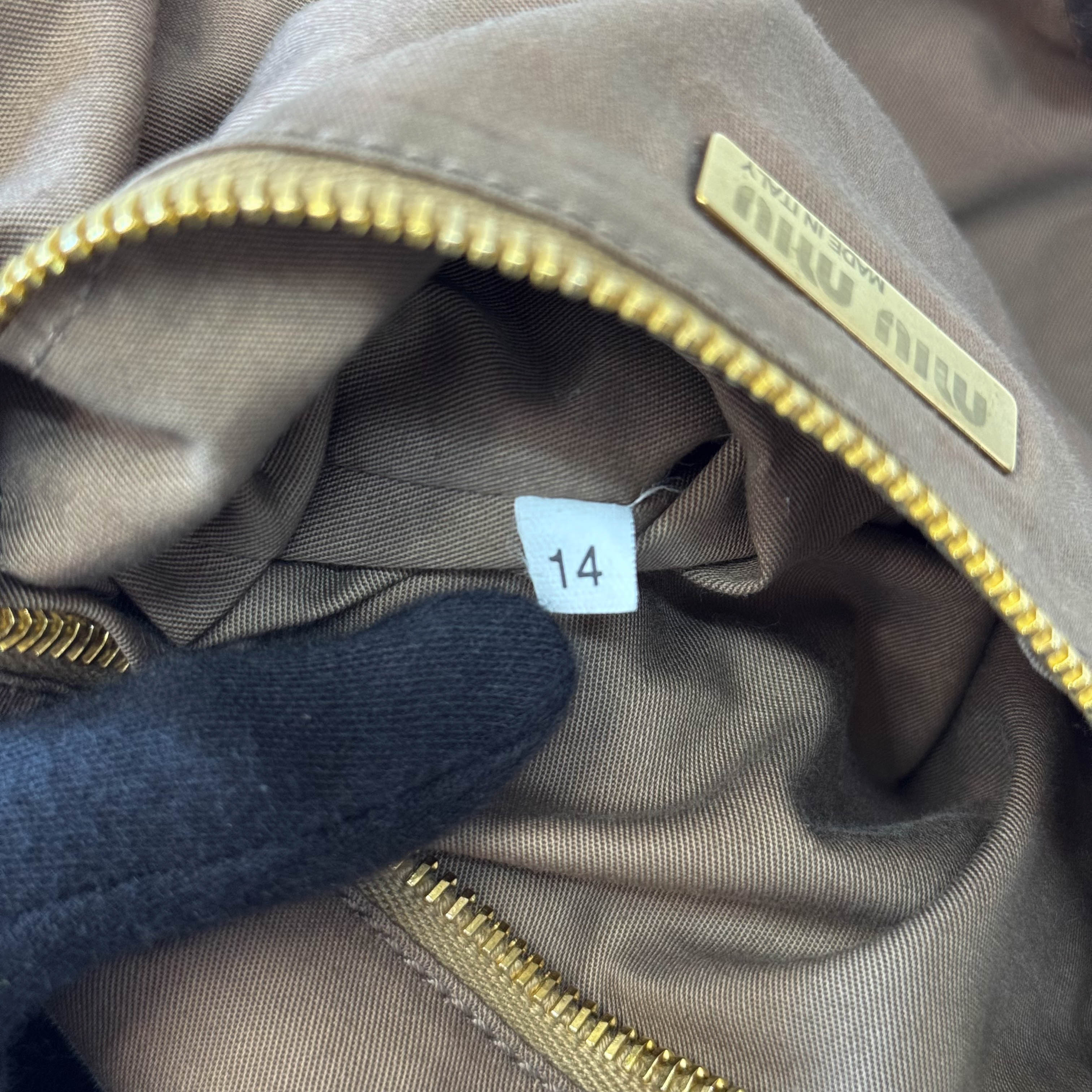 Laser Cut Suede Bamboo Handle Bag