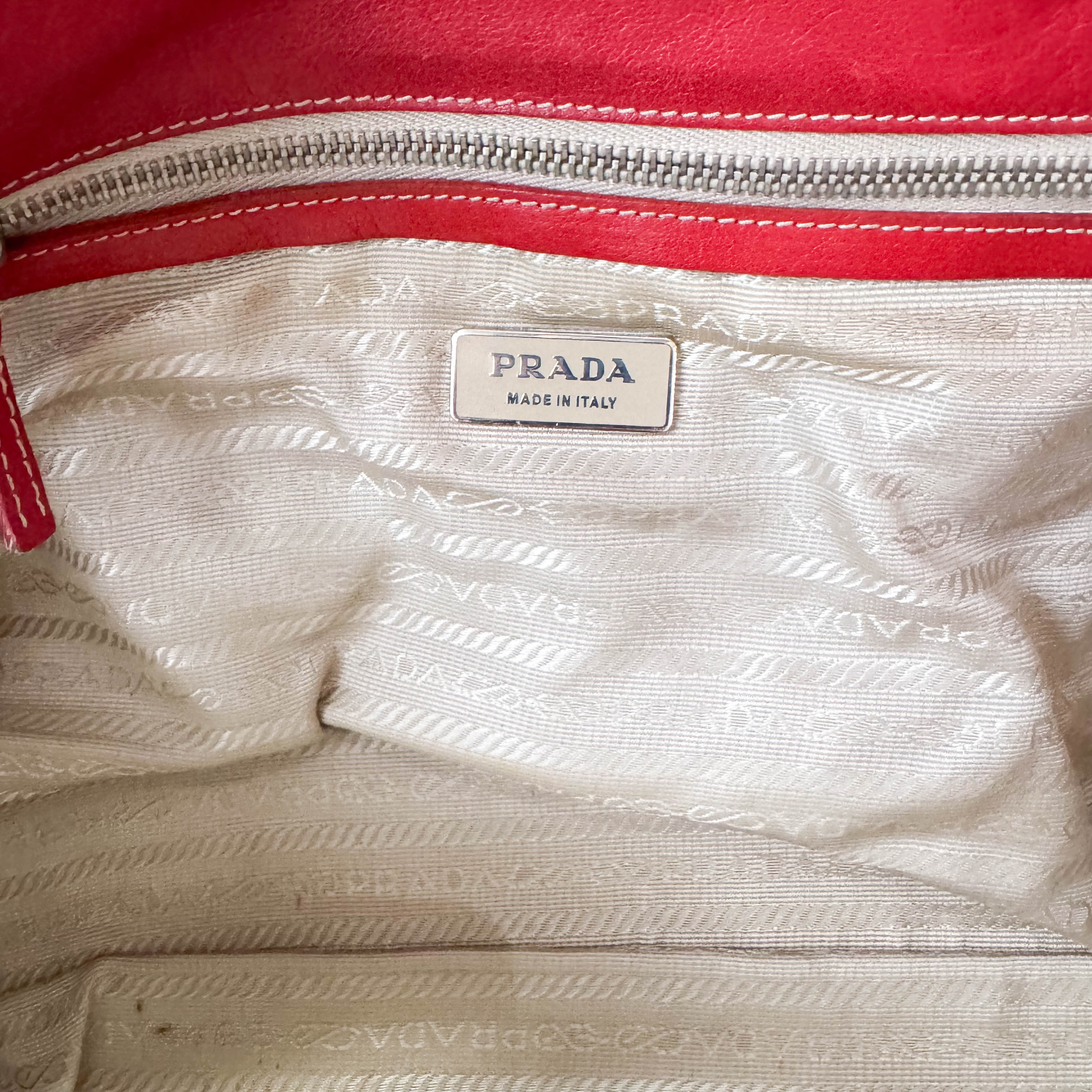 Red Leather Shoulder Bag