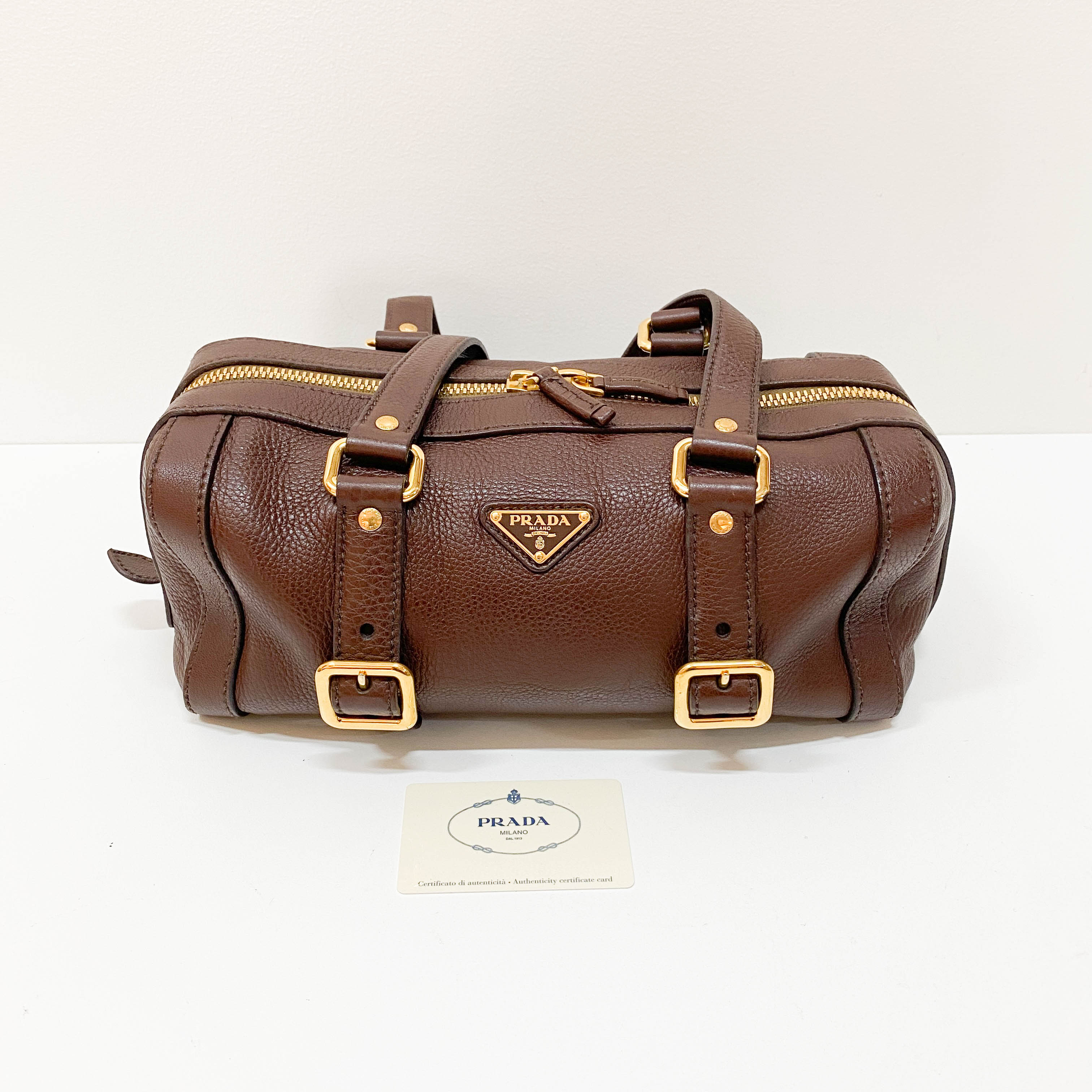 Brown Leather Shoulder Bag