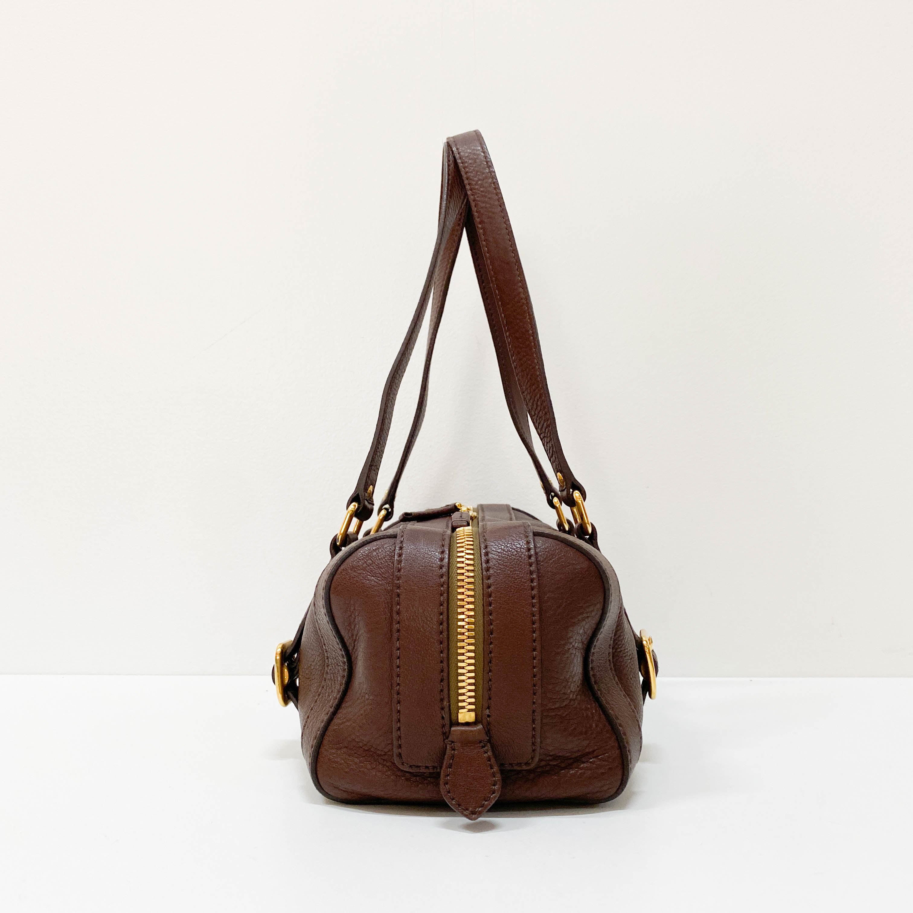 Brown Leather Shoulder Bag