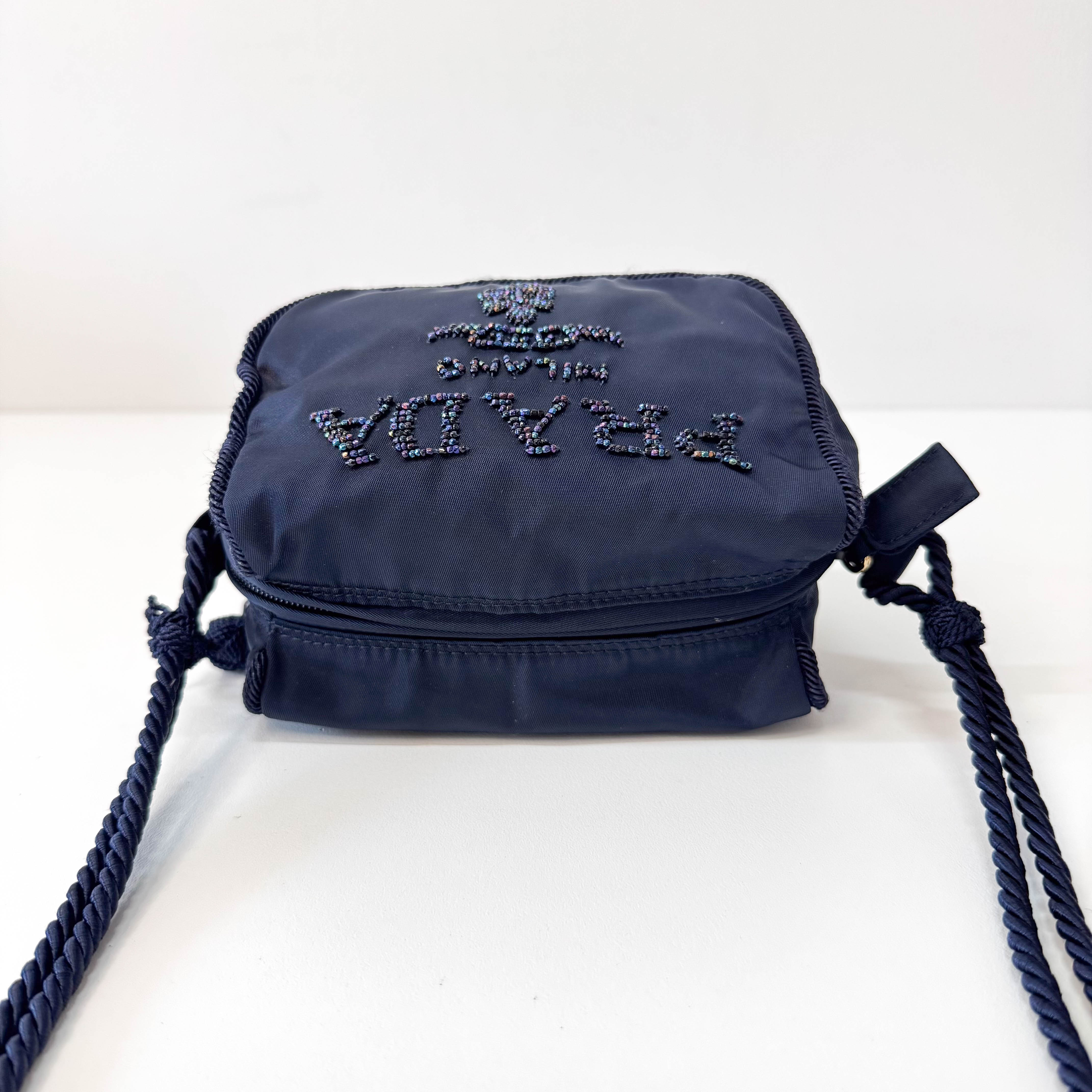 Tassel Beads Embroidery Nylon Bag