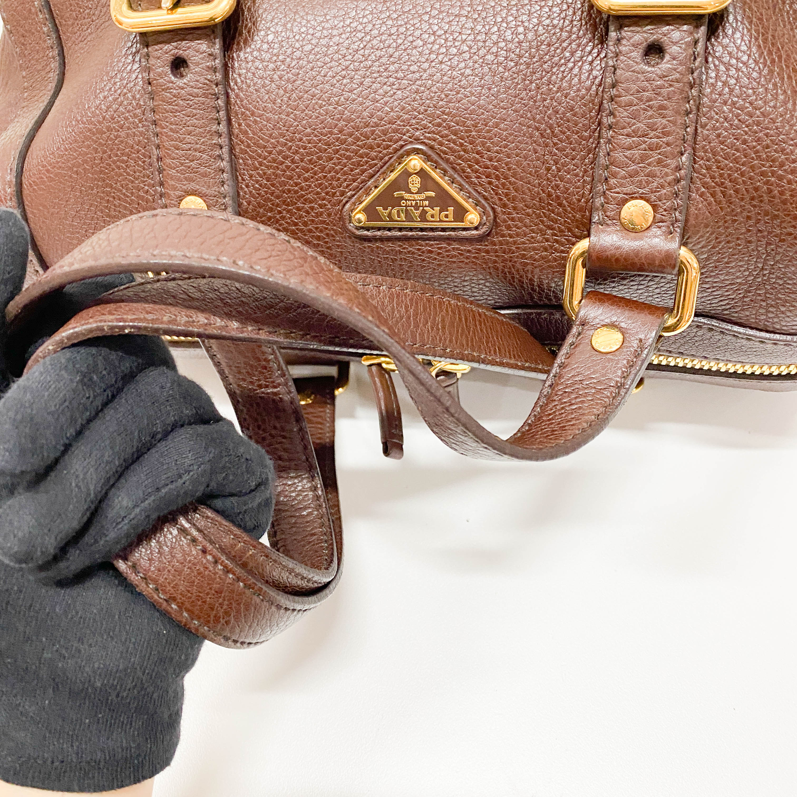 Brown Leather Shoulder Bag