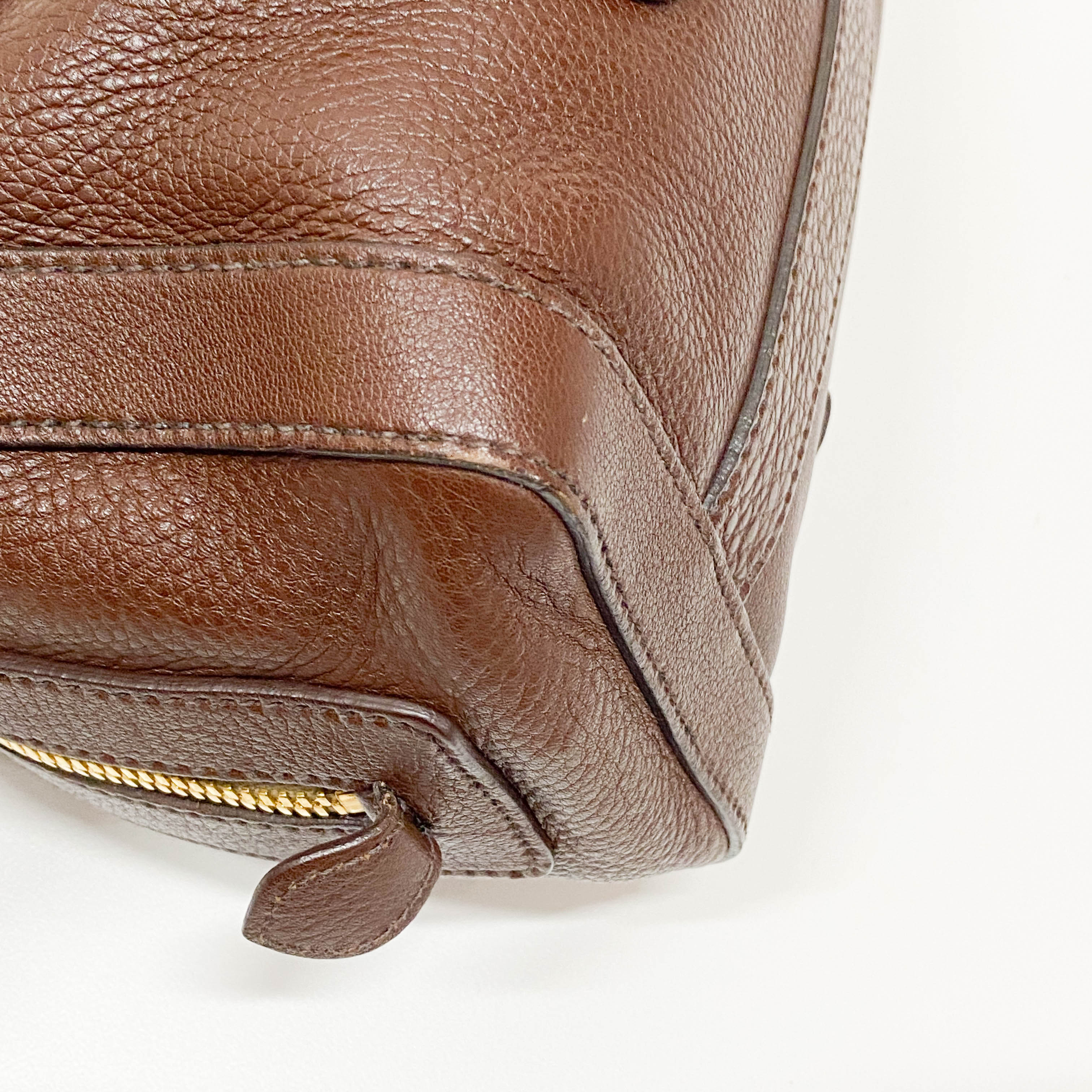 Brown Leather Shoulder Bag