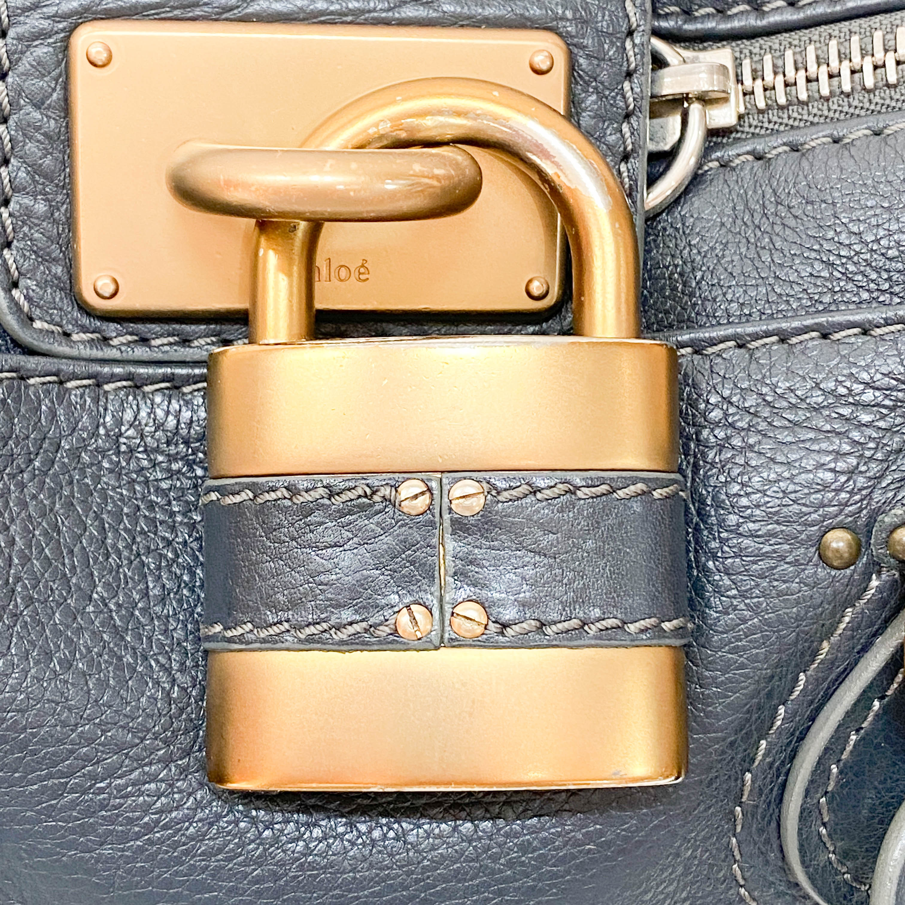 Blue Leather Paddington