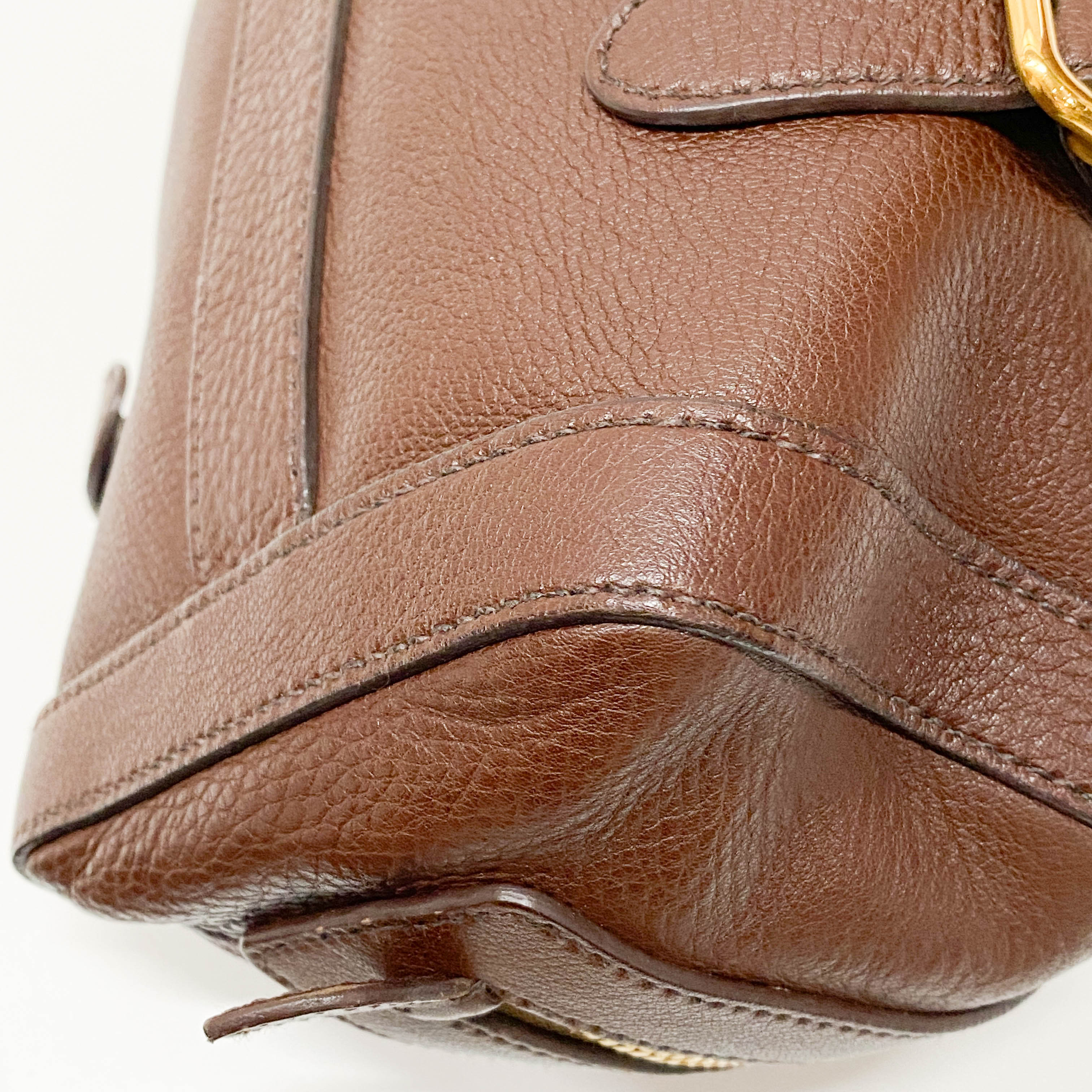 Brown Leather Shoulder Bag