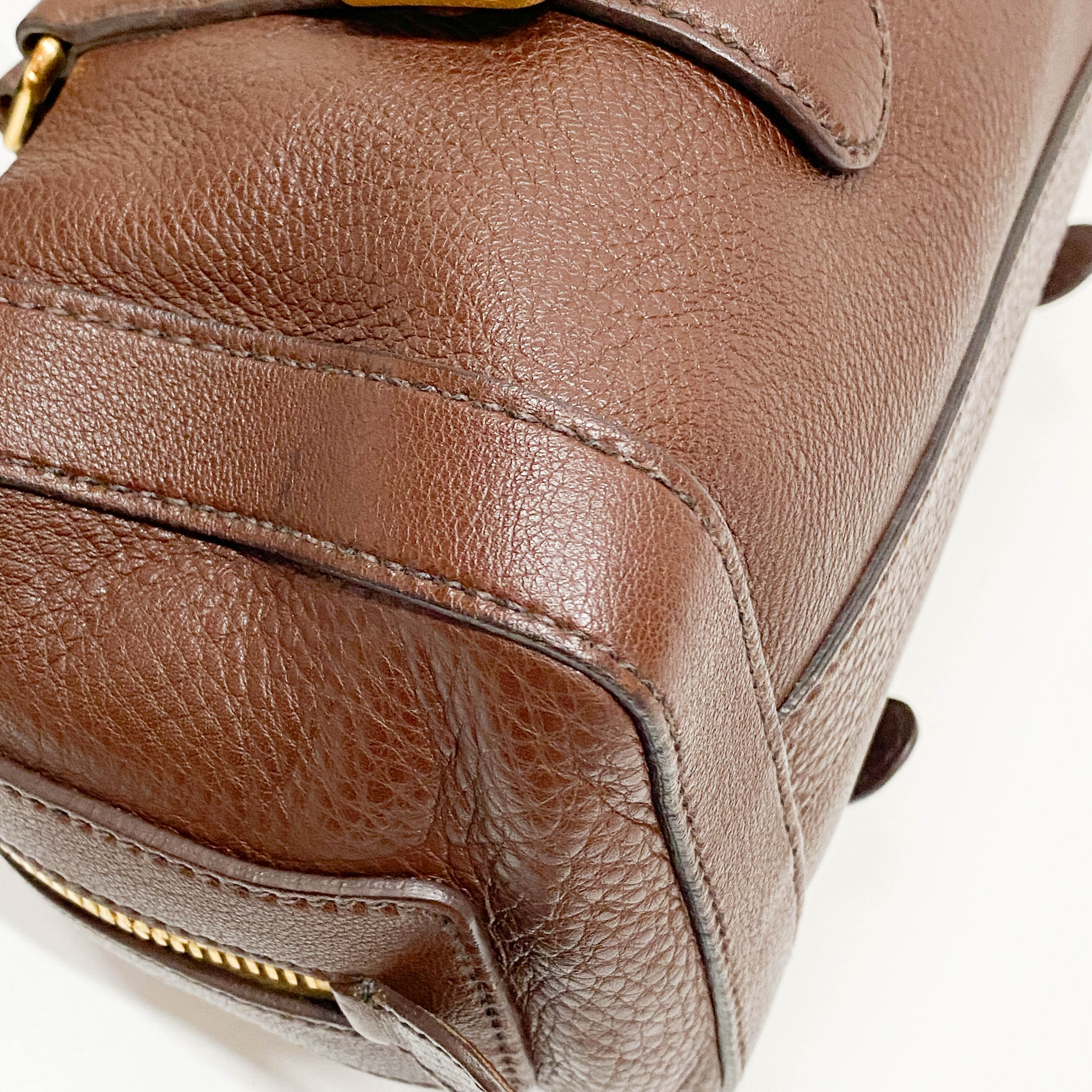 Brown Leather Shoulder Bag