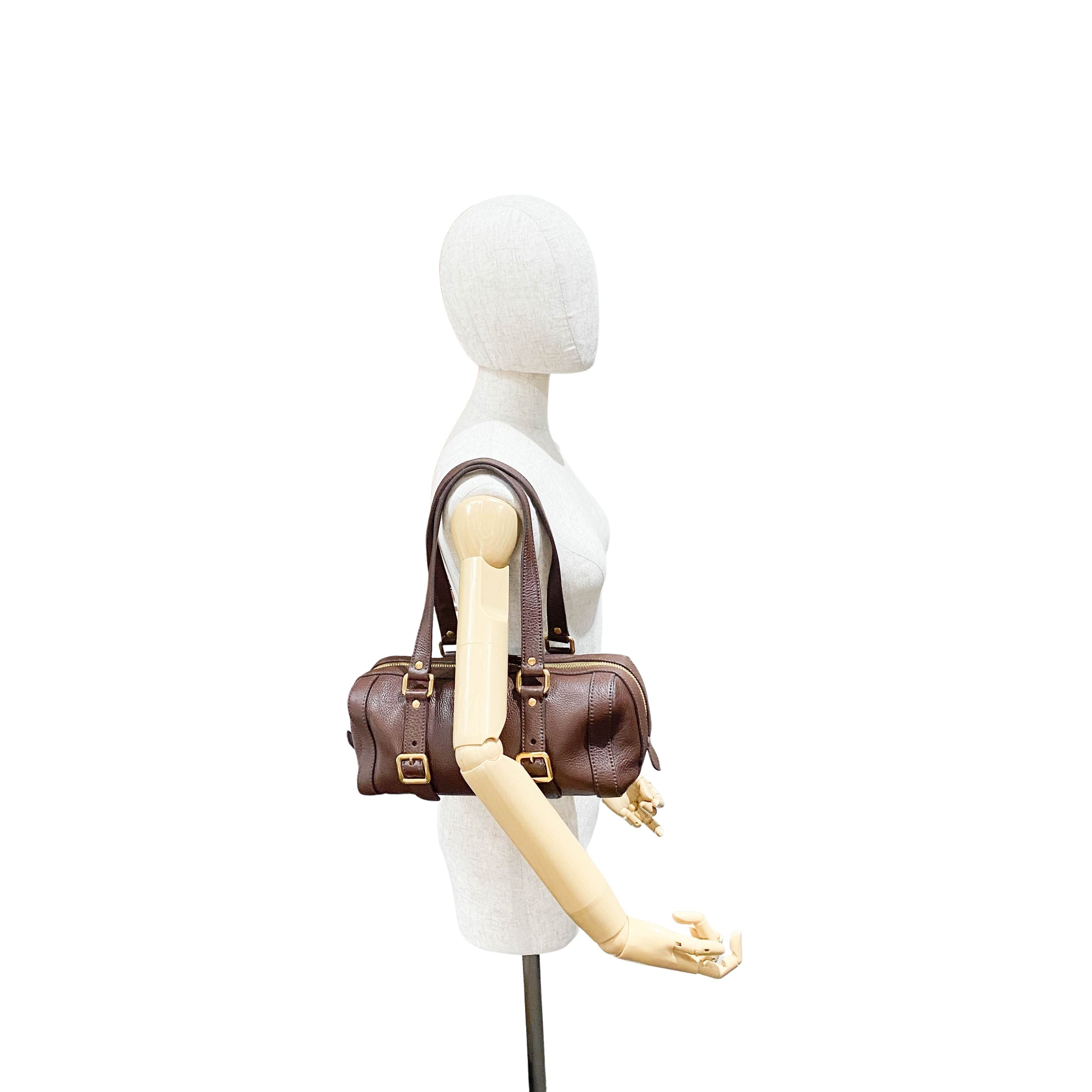 Brown Leather Shoulder Bag