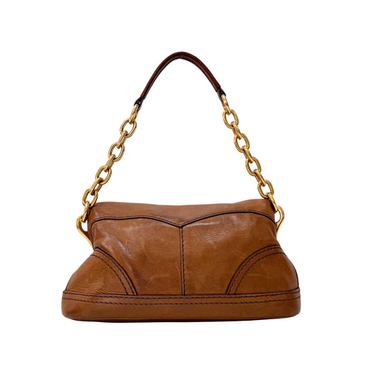 Brown Leather Shoulder Bag