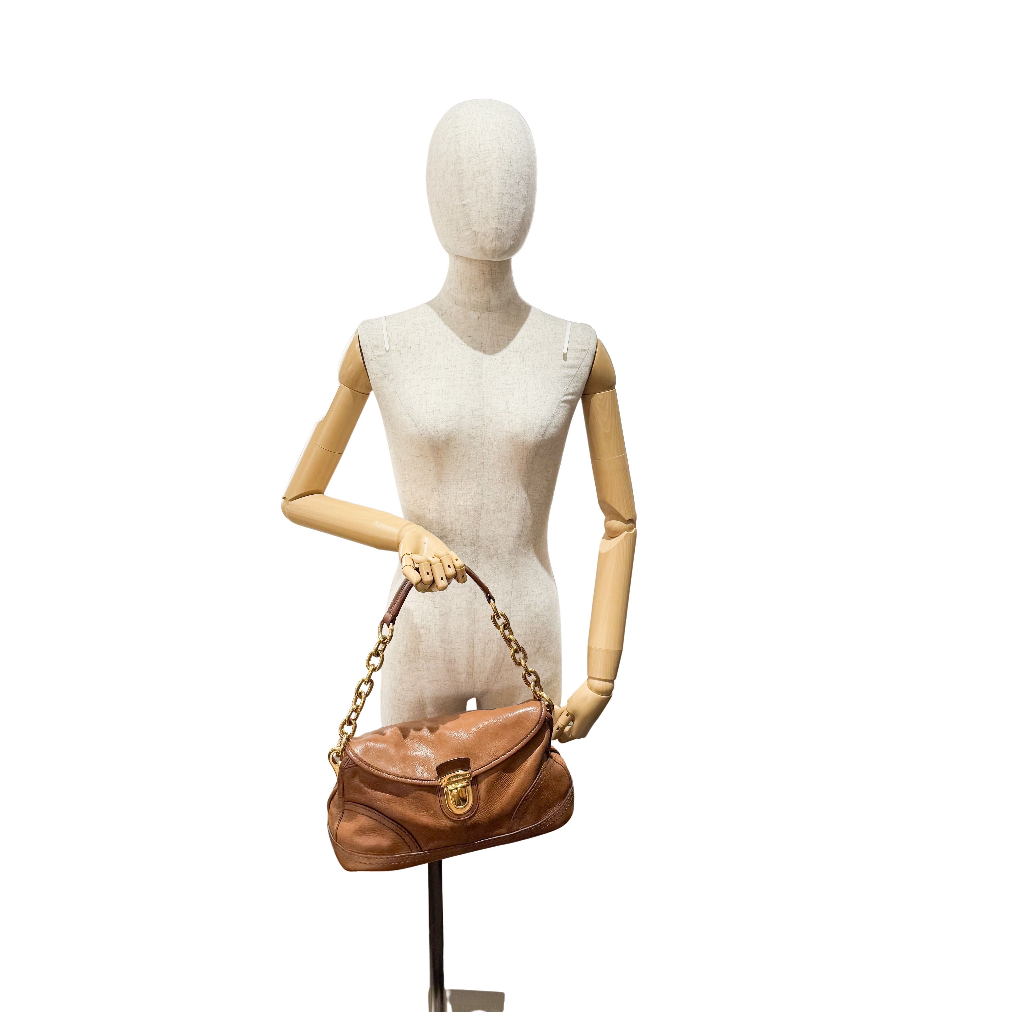 Brown Leather Shoulder Bag