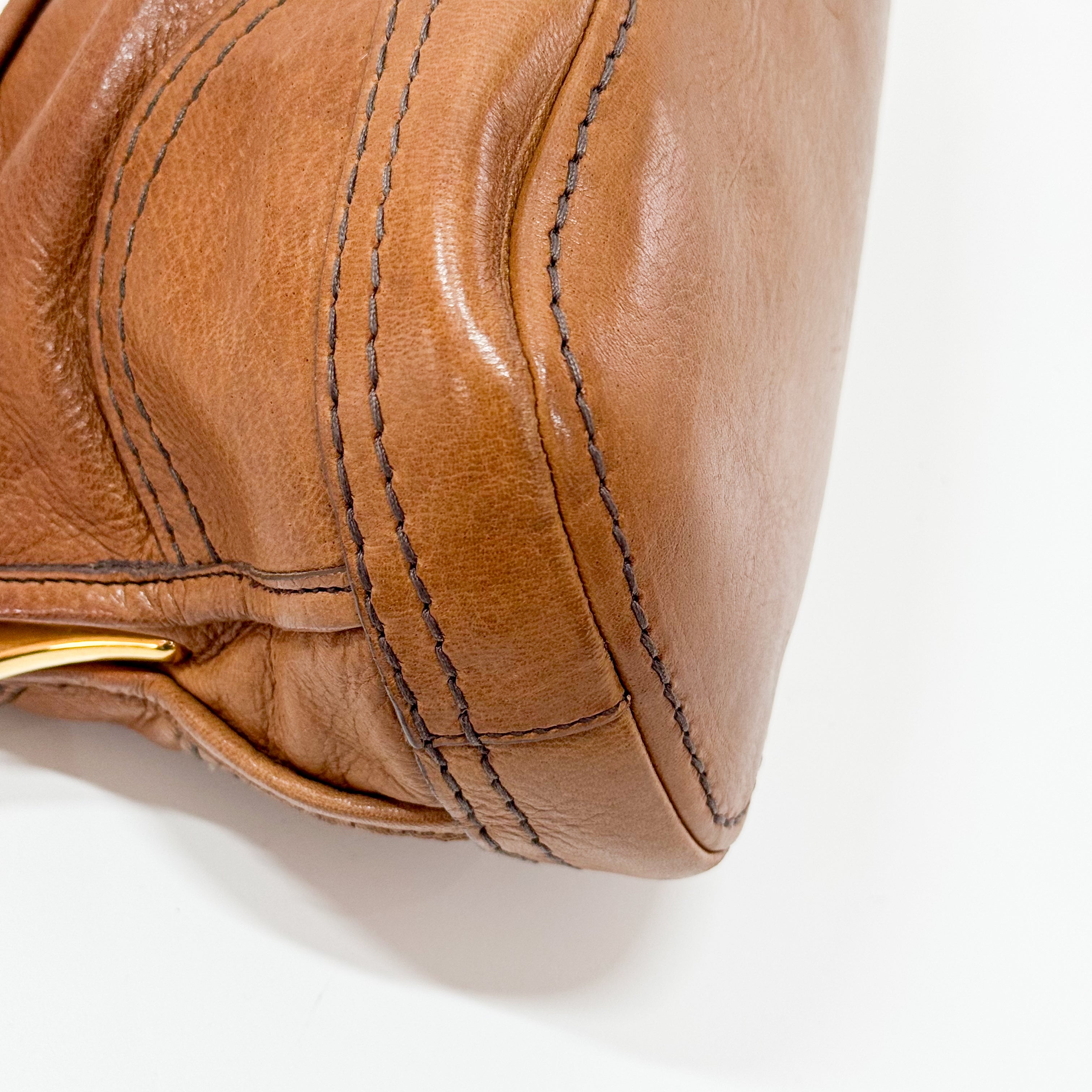 Brown Leather Shoulder Bag