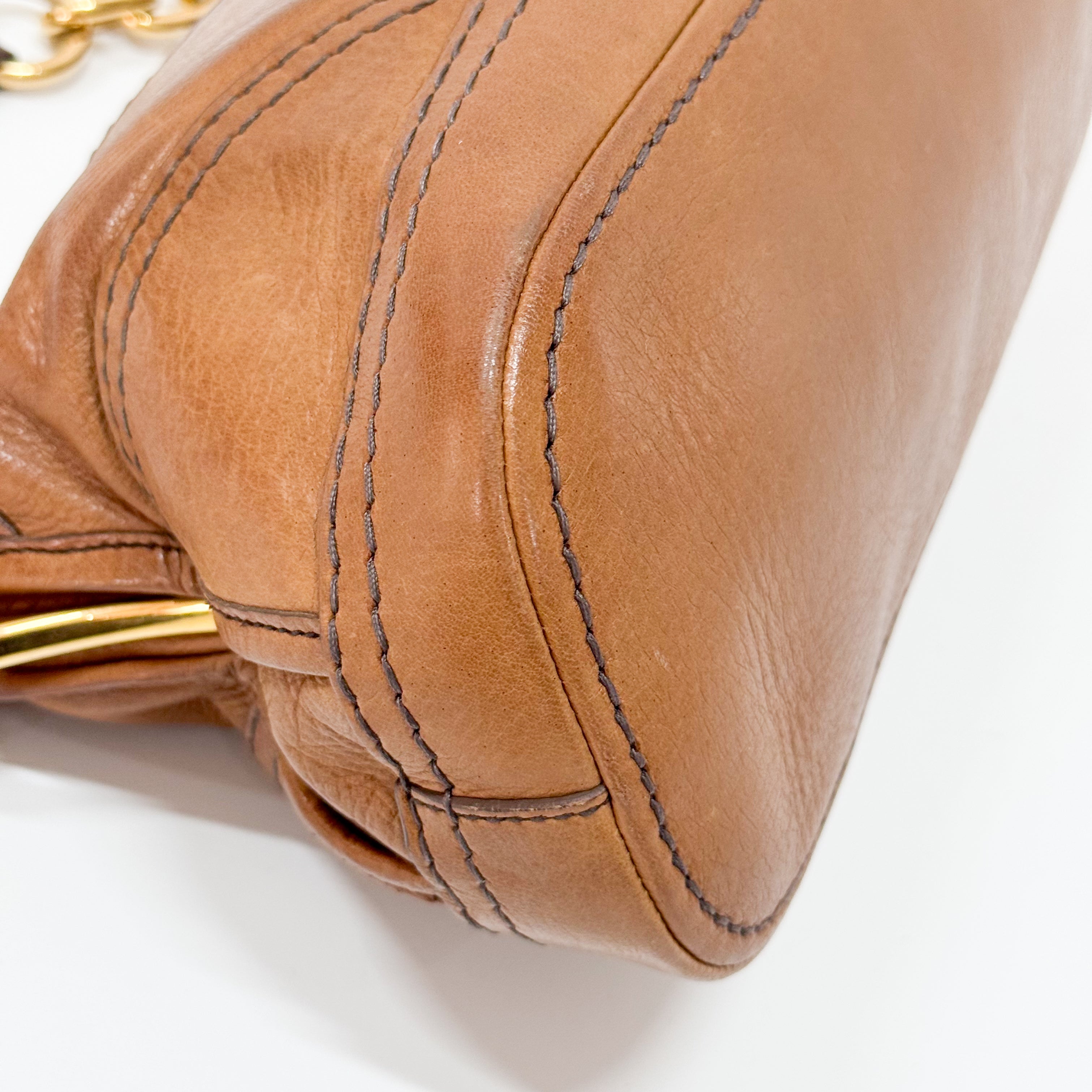 Brown Leather Shoulder Bag