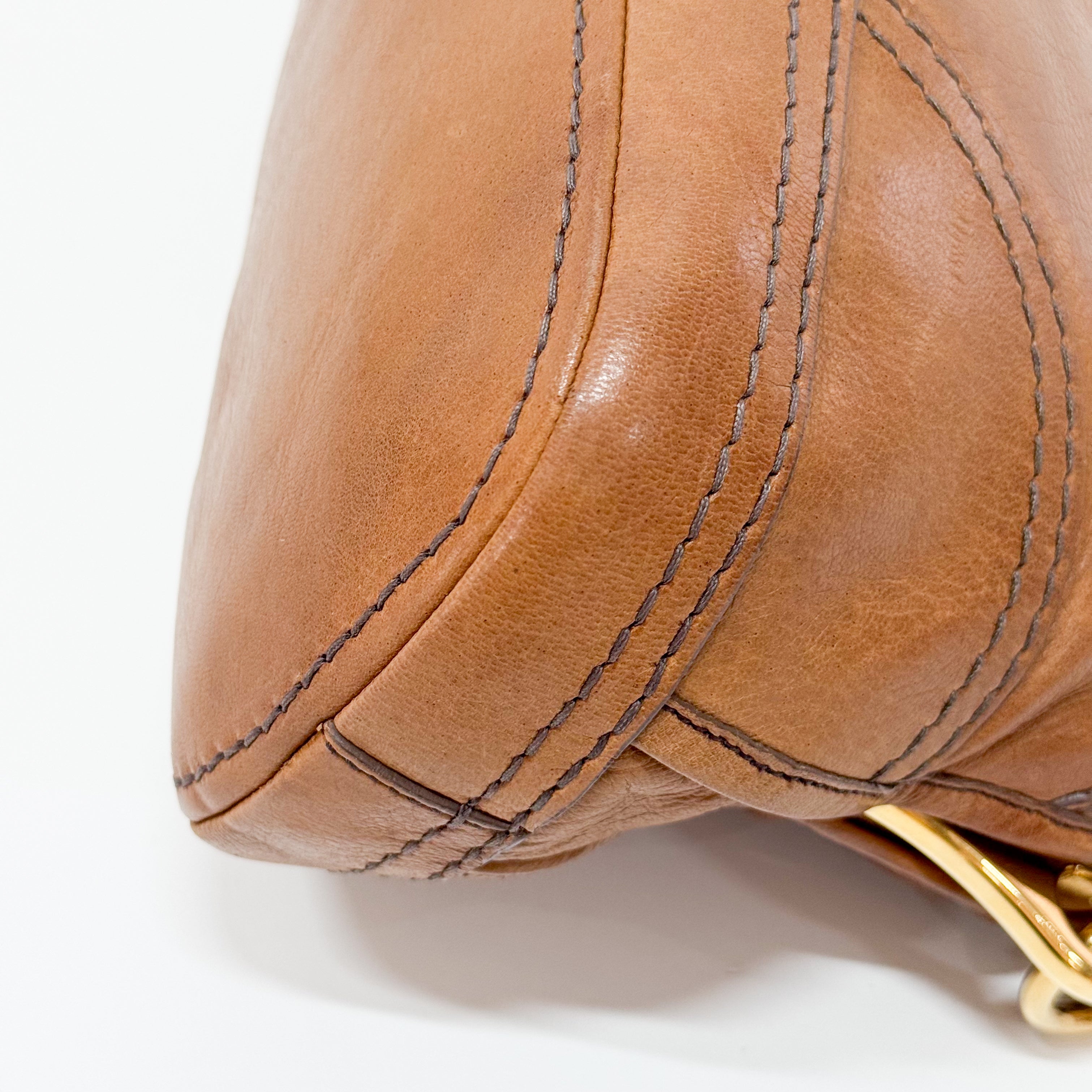 Brown Leather Shoulder Bag