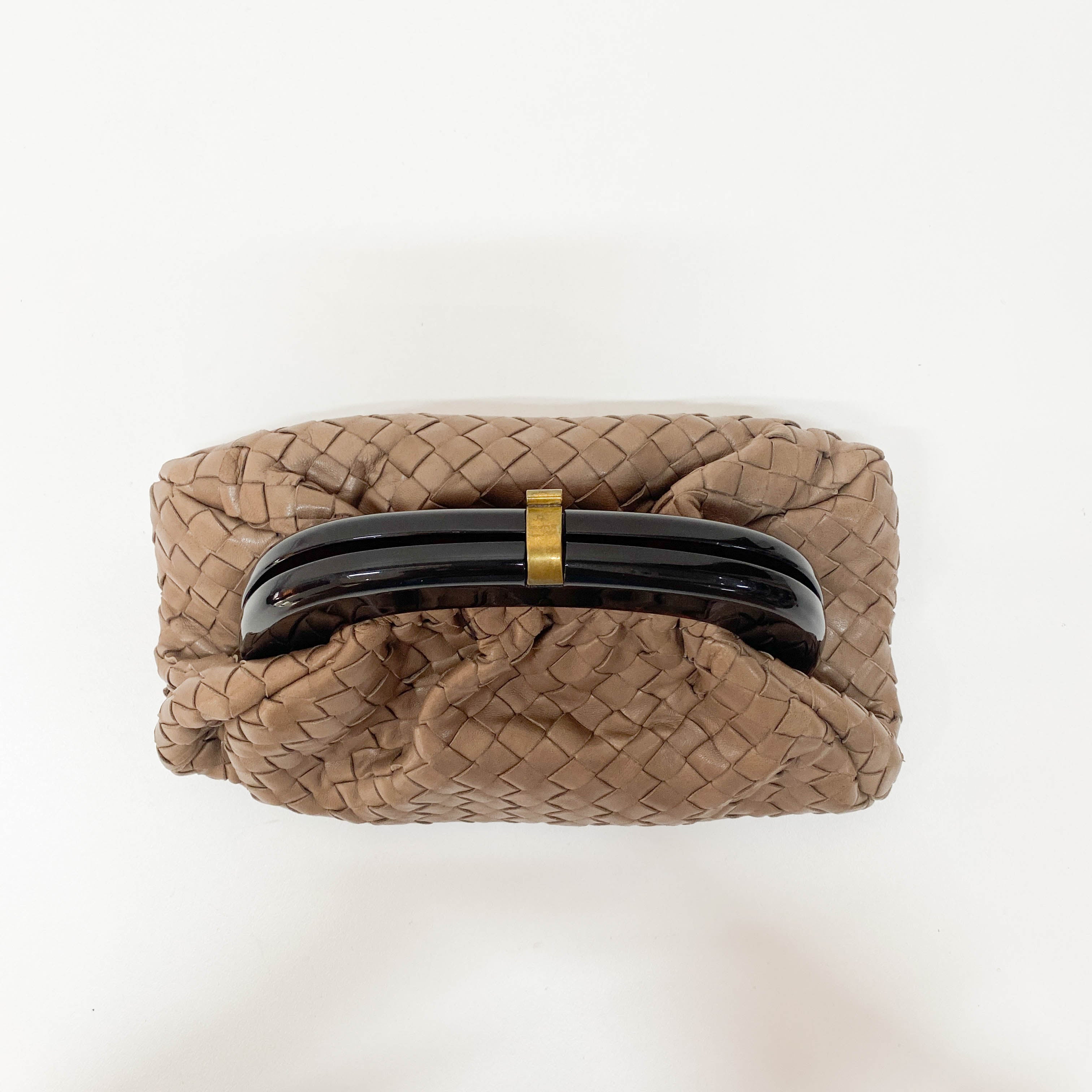Brown Intrecciato Pouch