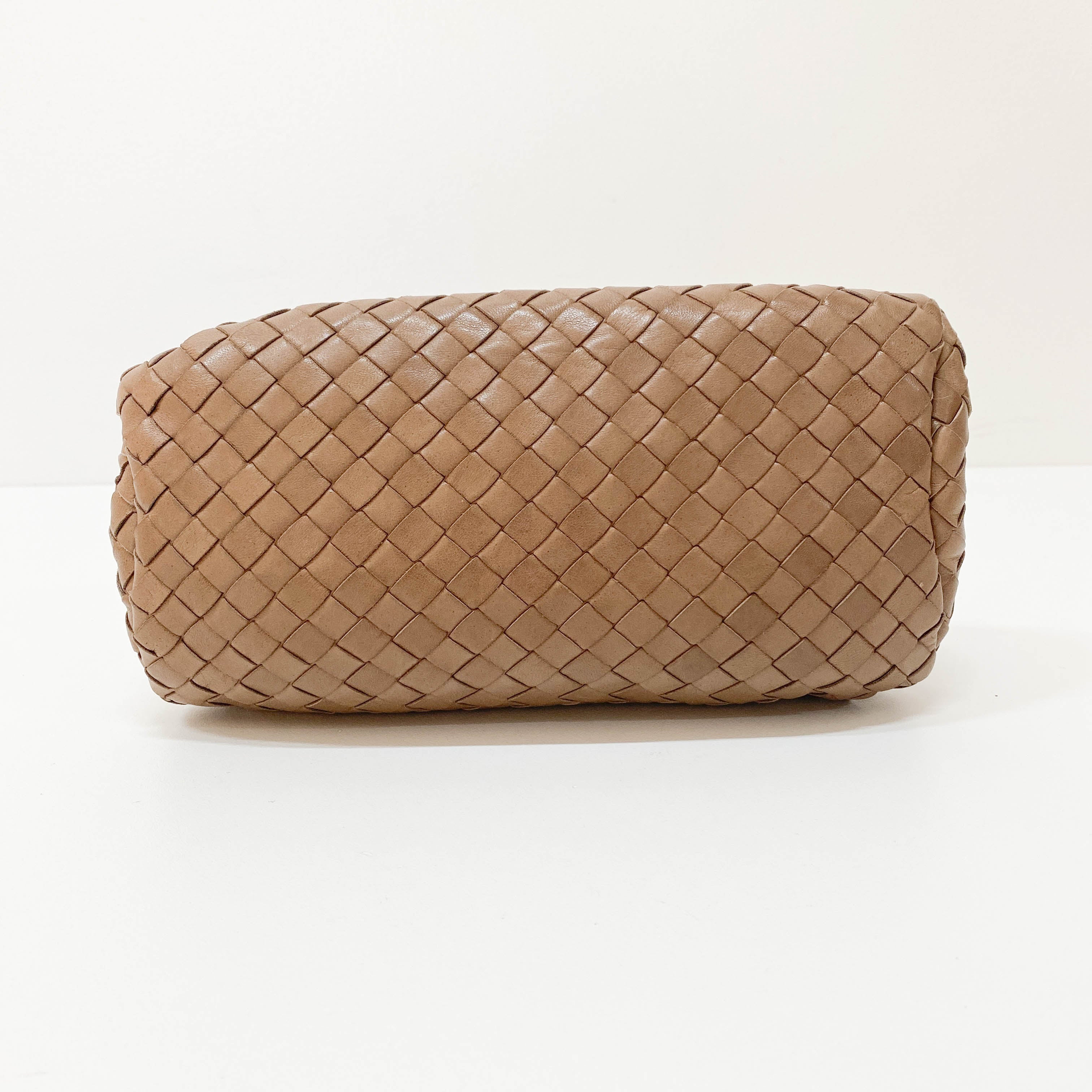 Brown Intrecciato Pouch