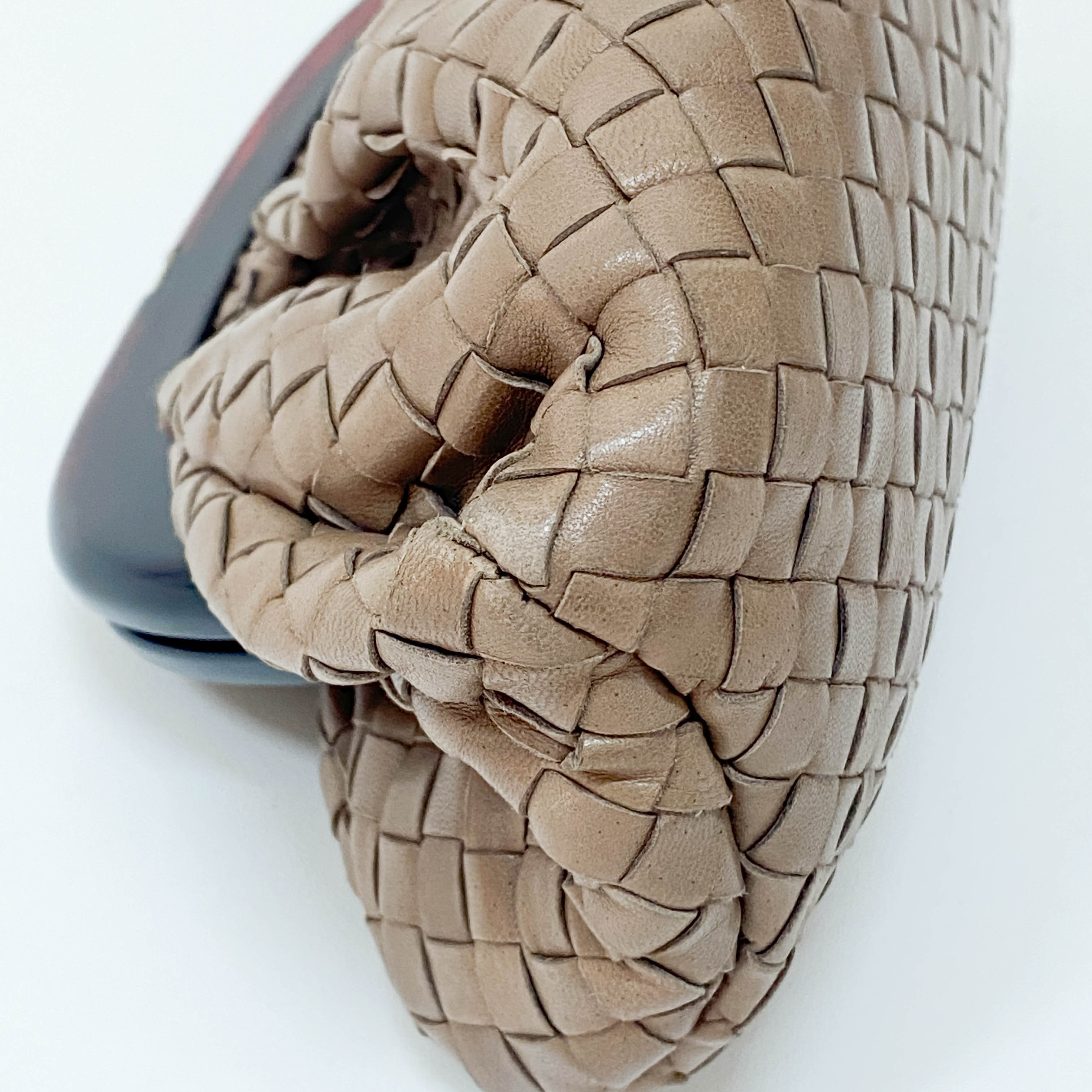 Brown Intrecciato Pouch