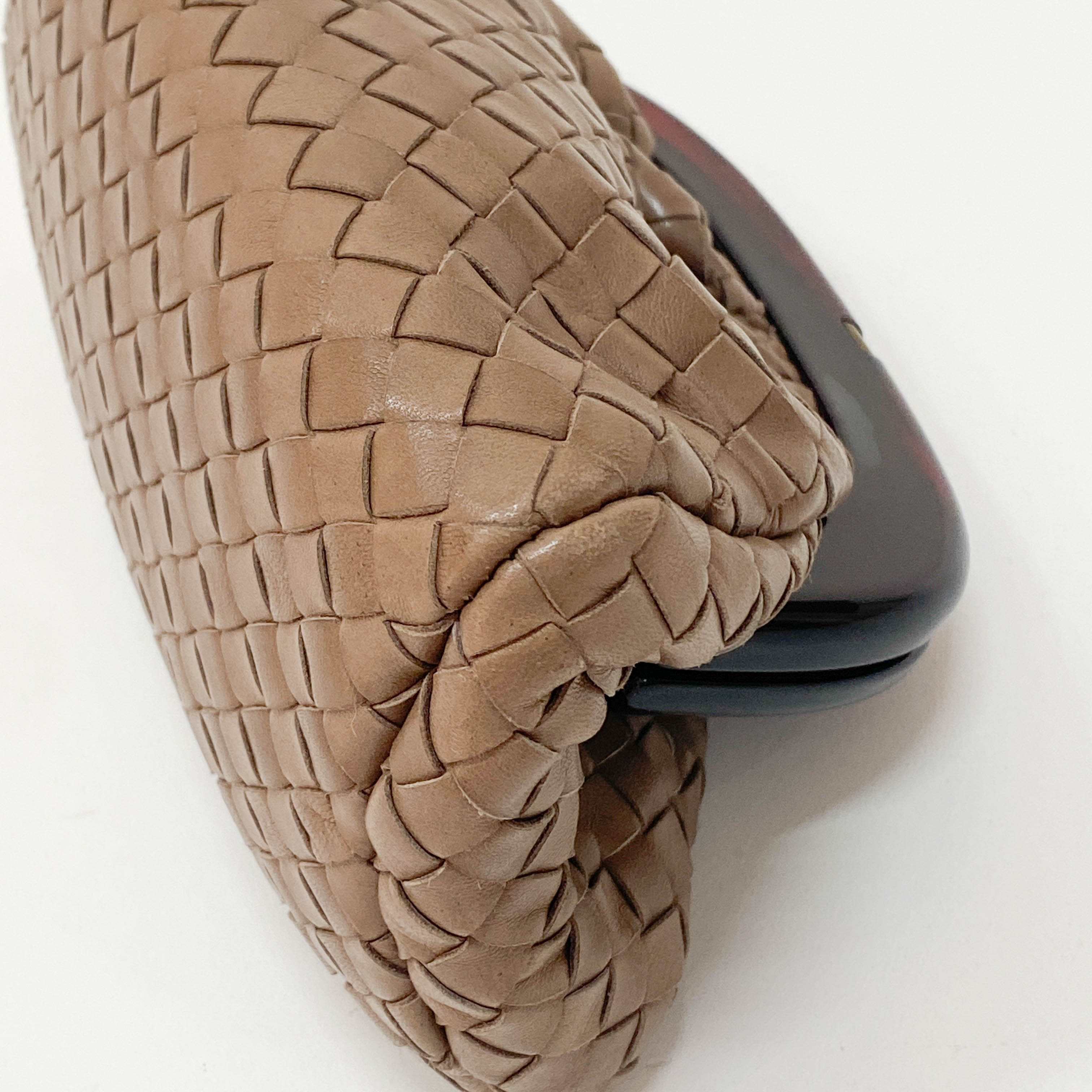 Brown Intrecciato Pouch