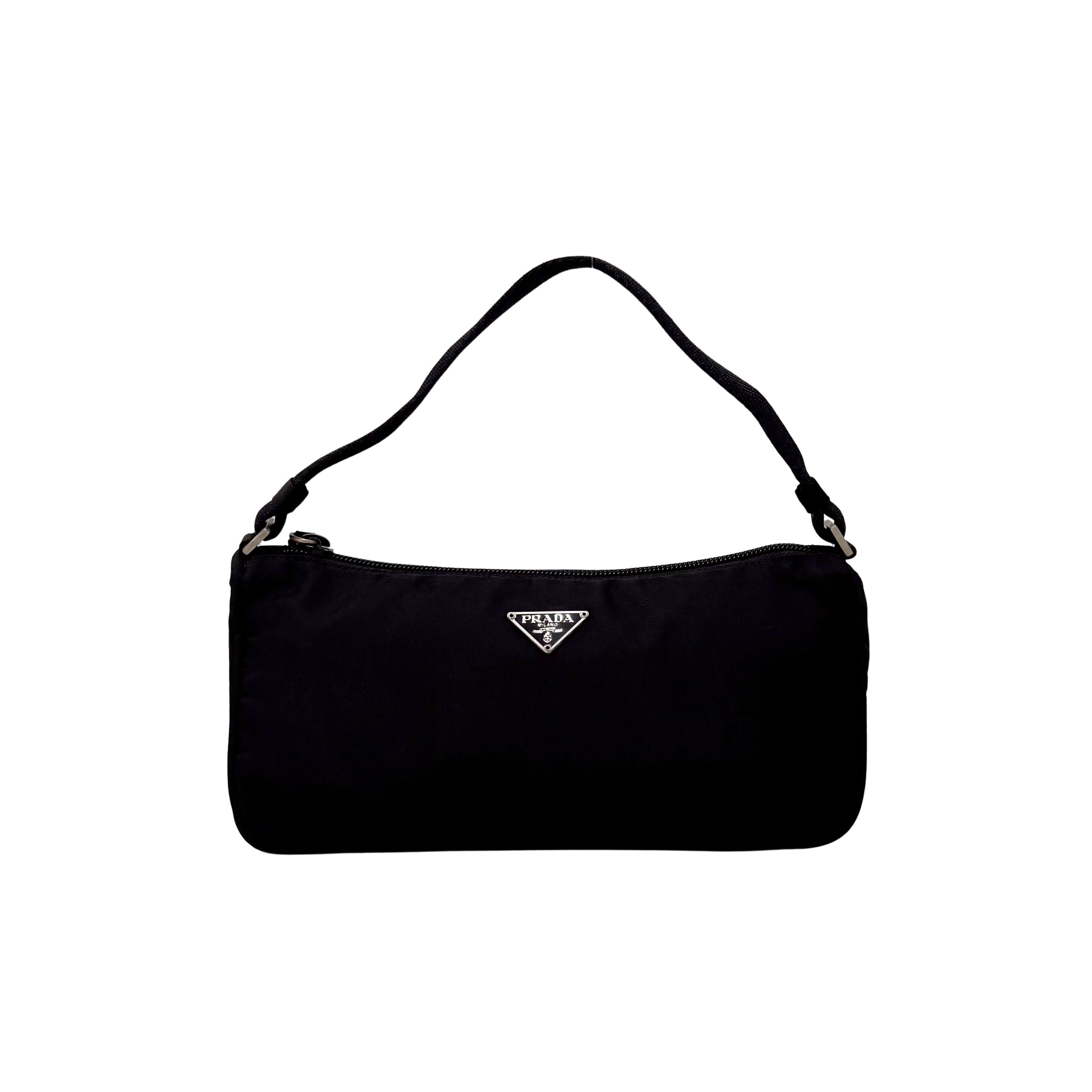 Small Black Nylon Handbag