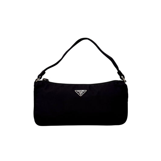 Small Black Nylon Handbag