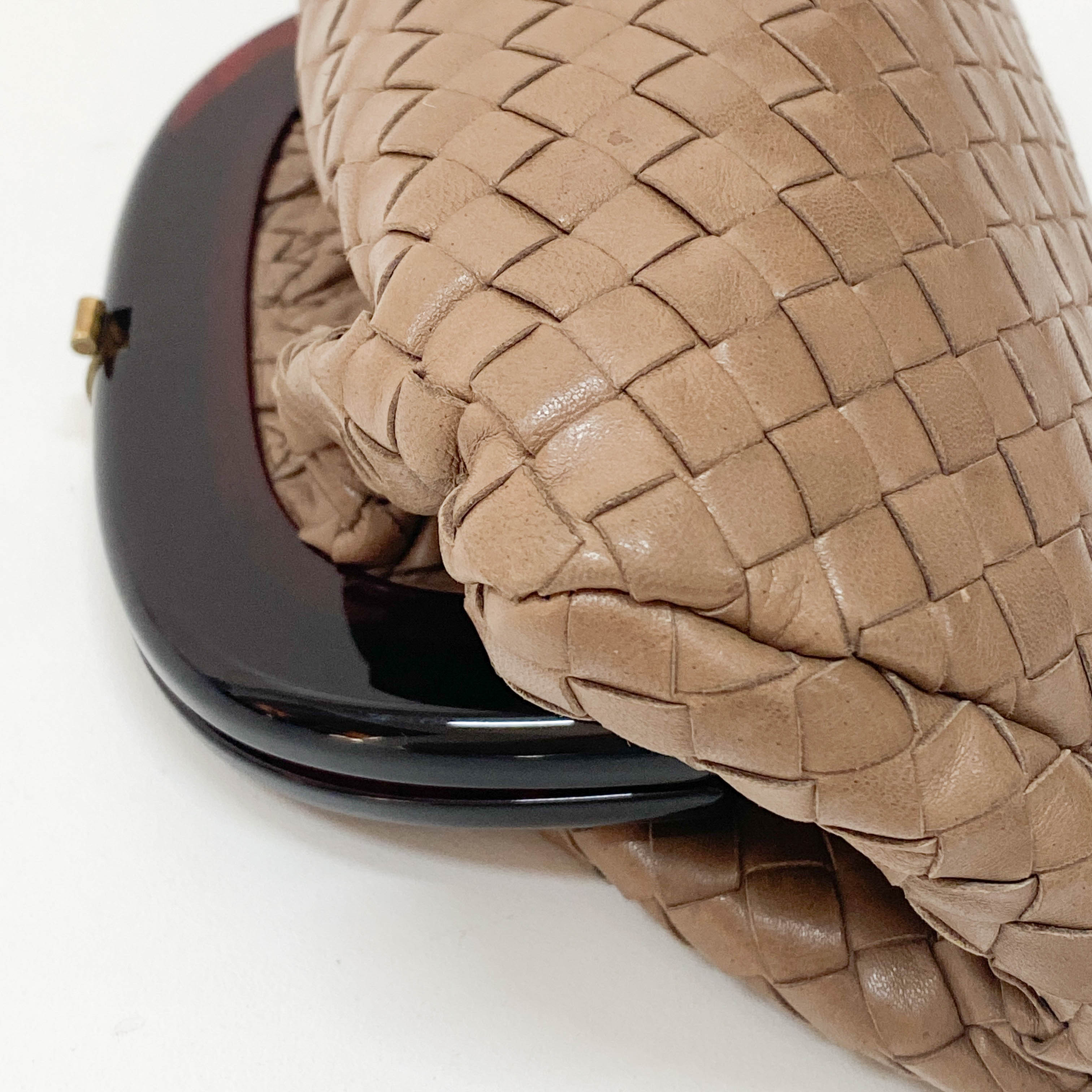 Brown Intrecciato Pouch