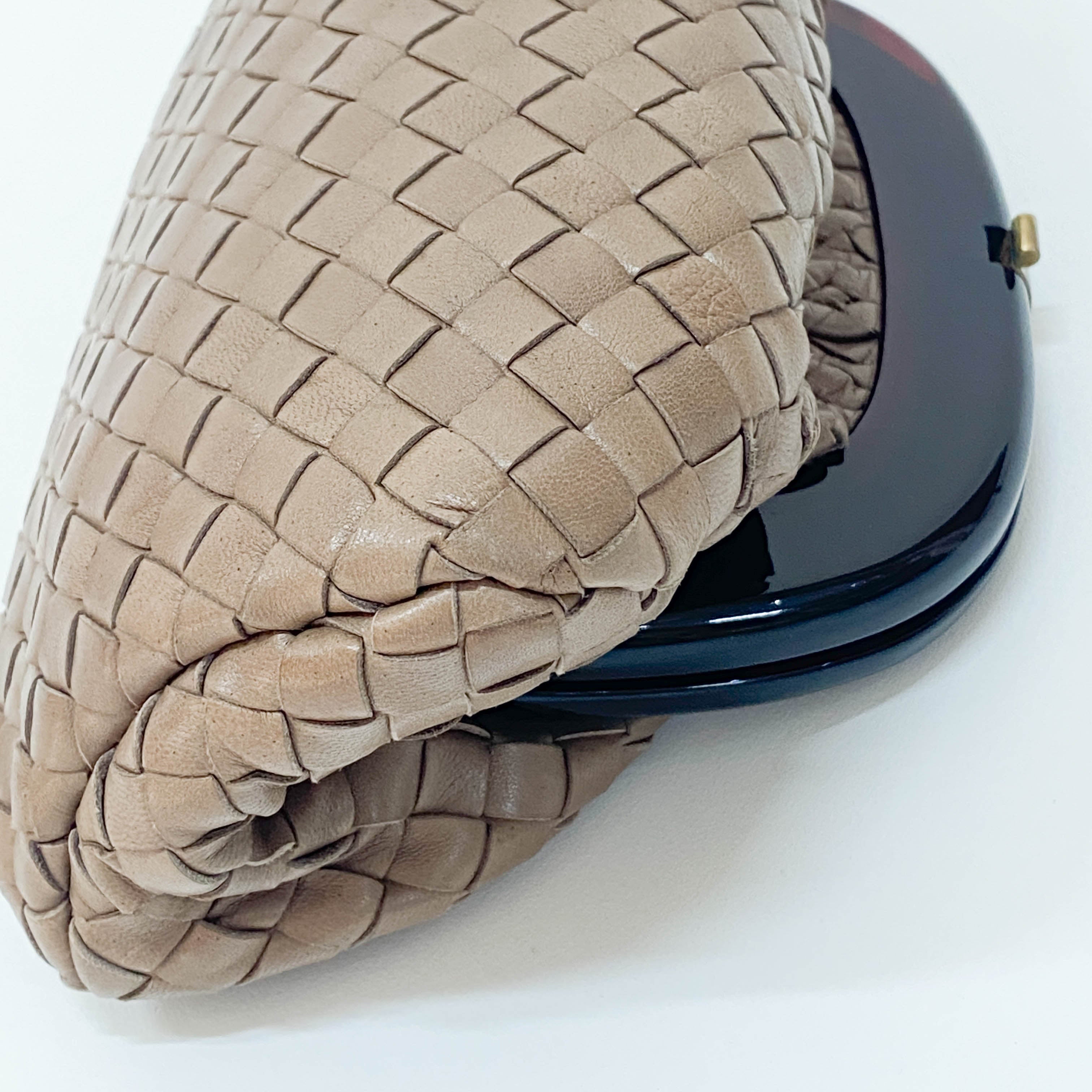 Brown Intrecciato Pouch