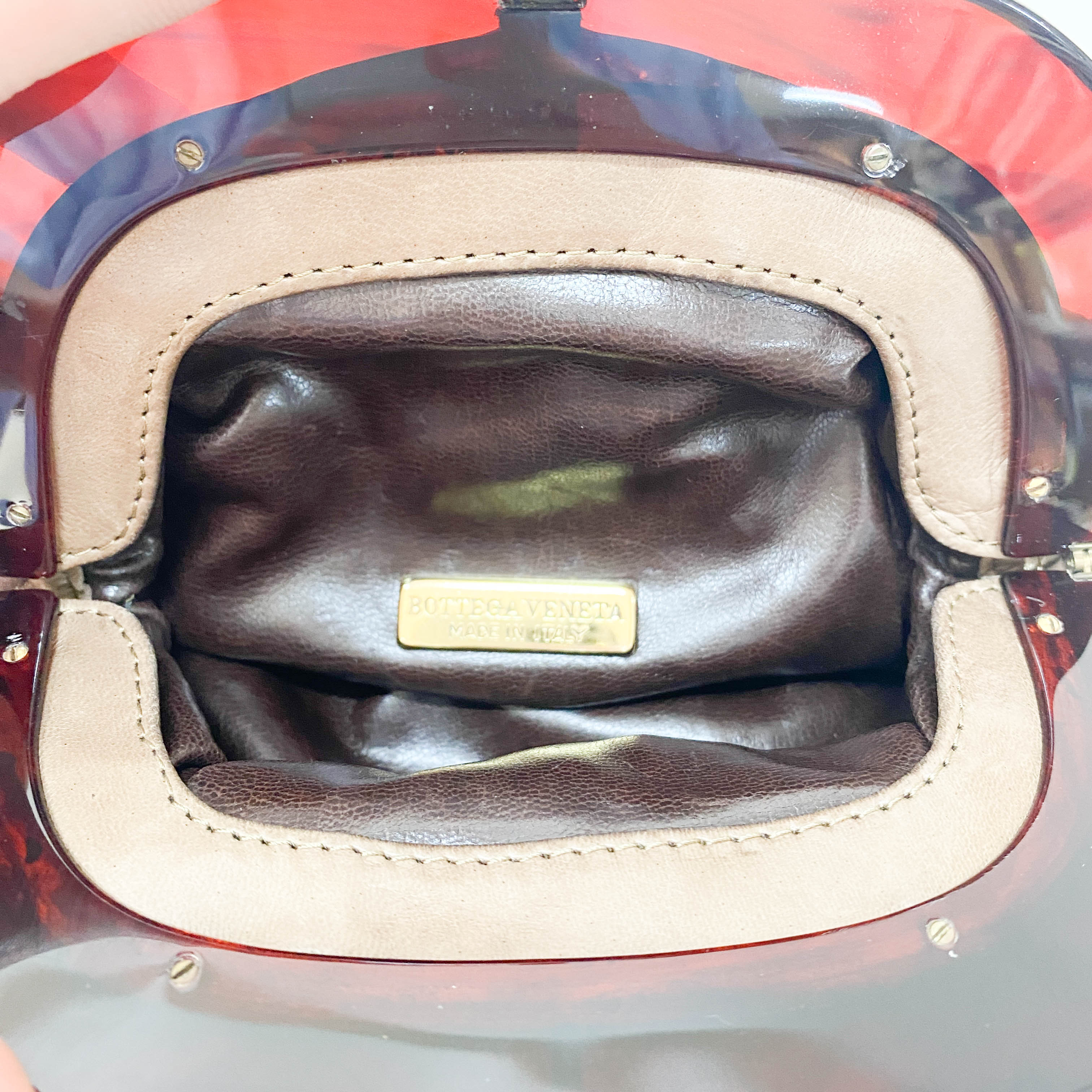 Brown Intrecciato Pouch